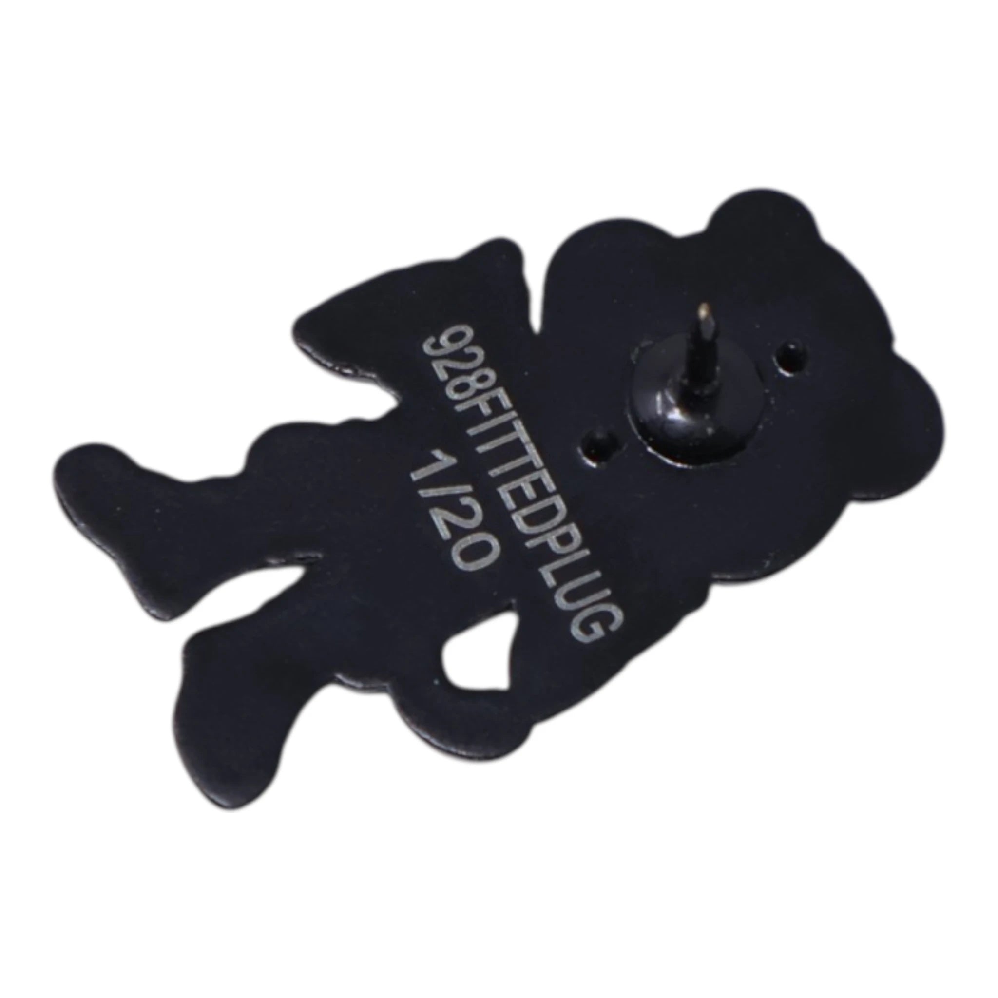 Cat Plug Gray Shirt Graphic Pin