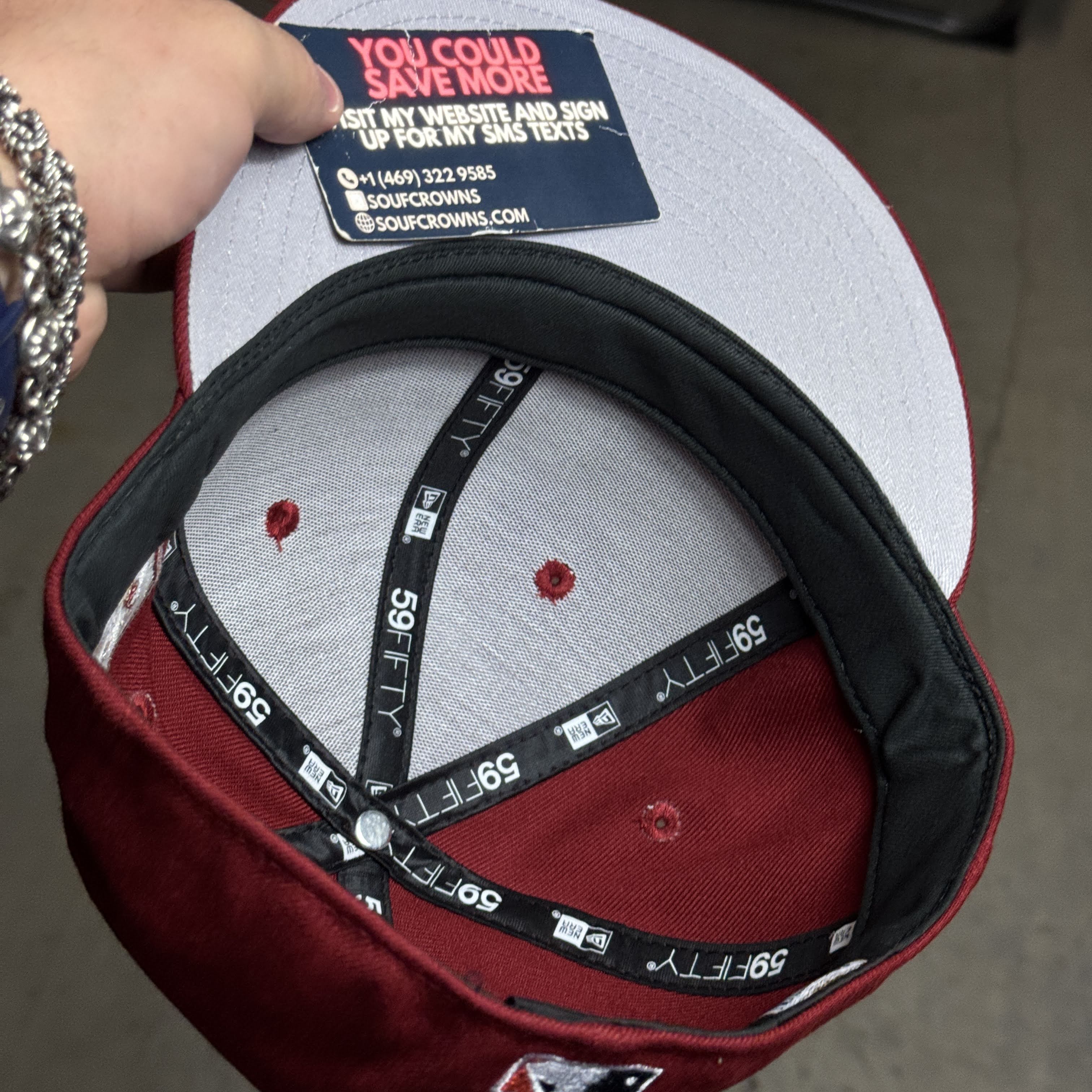 USED 3/8 Brick Red Houston Astros 60th Anniversary 59fifty New Era Fitted Hat Cap