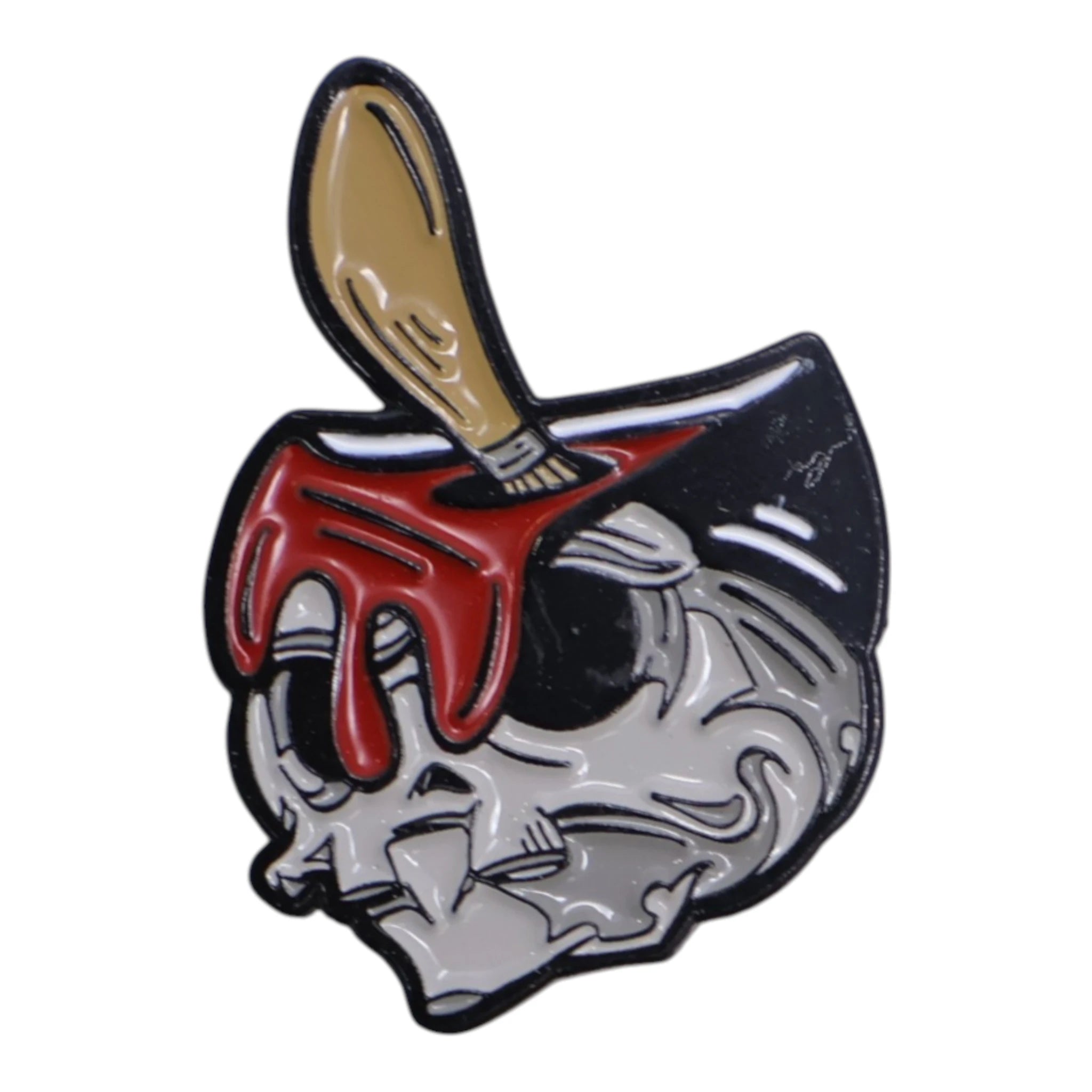 Skull Paint Bucket Umbrella Heights Graphic Pin