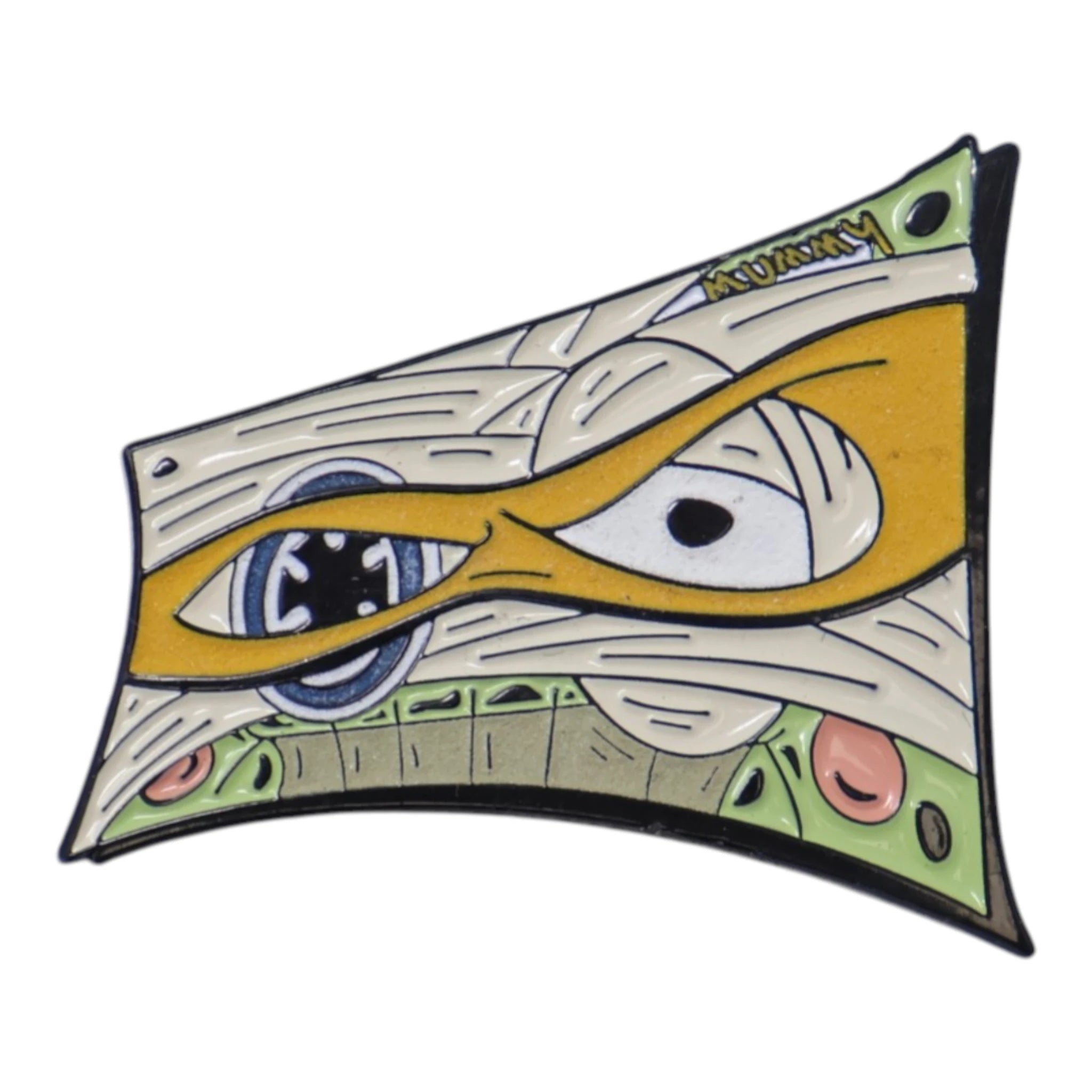 Umbrella Heights Mummy Mike TMNT Casette Tape Graphic Pin