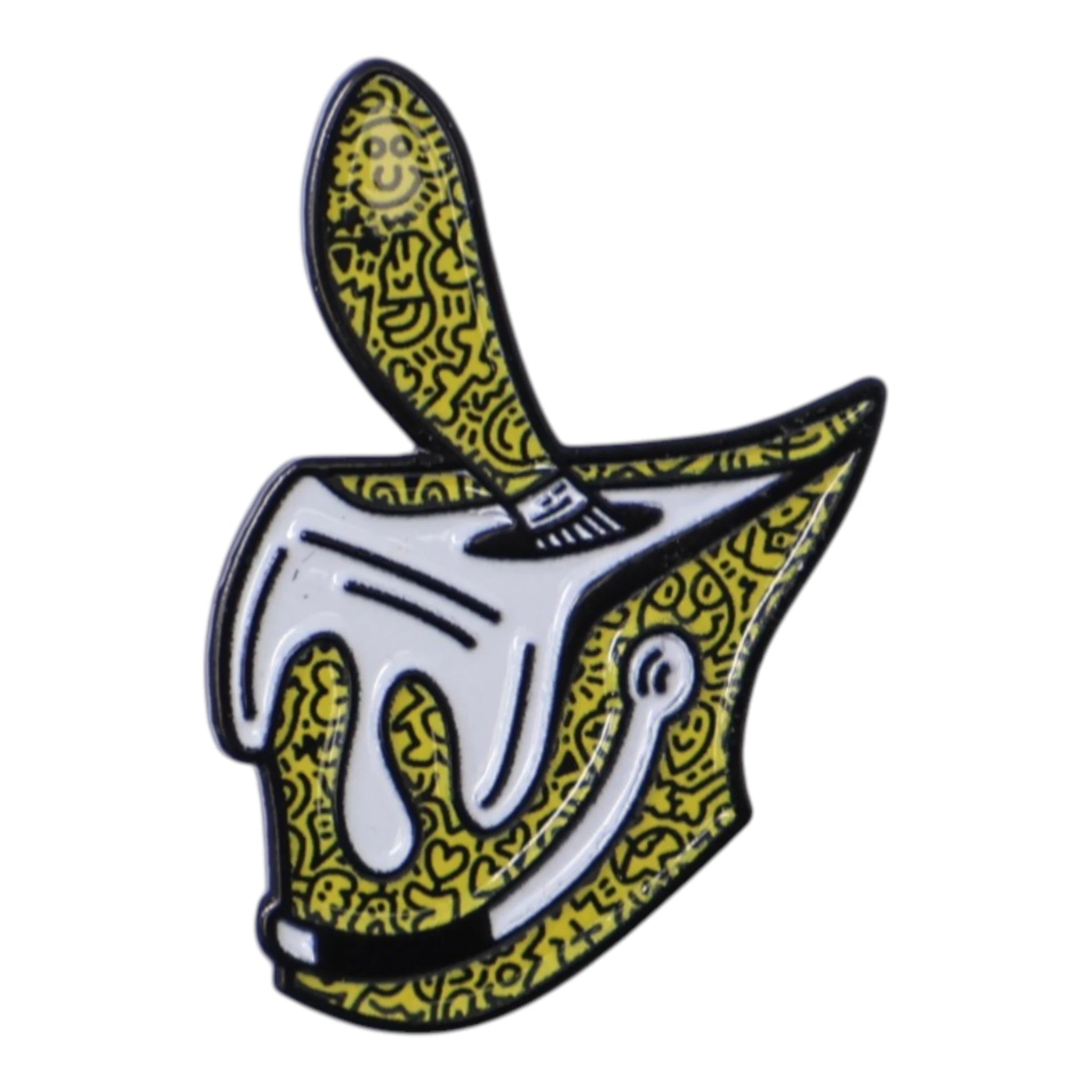 Umbrella Heights Yellow Pattern Drawings Paint Bucket Graphic Pin