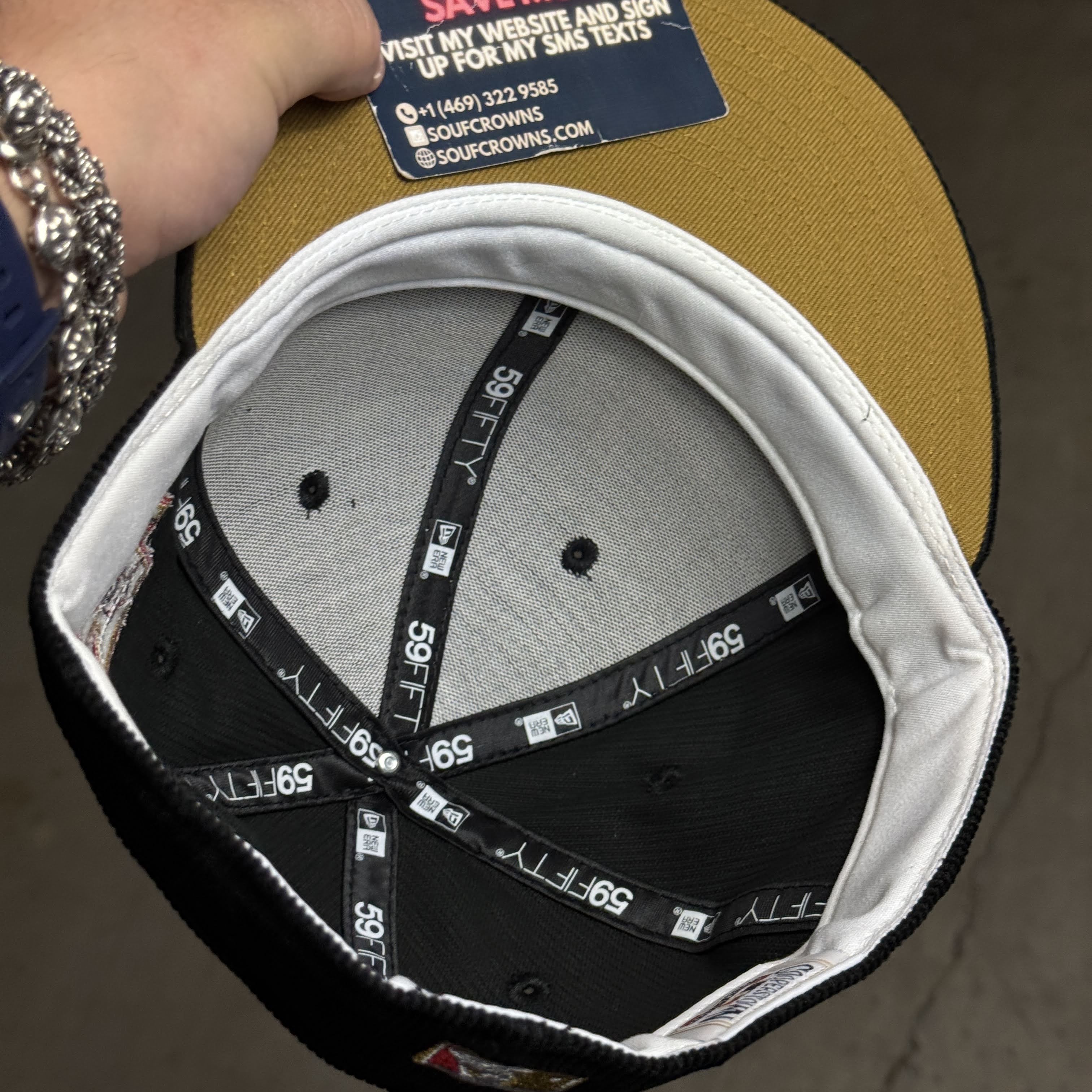 USED 3/8 Black Houston Astros 35th Anniversary 59fifty New Era Fitted Hat Cap