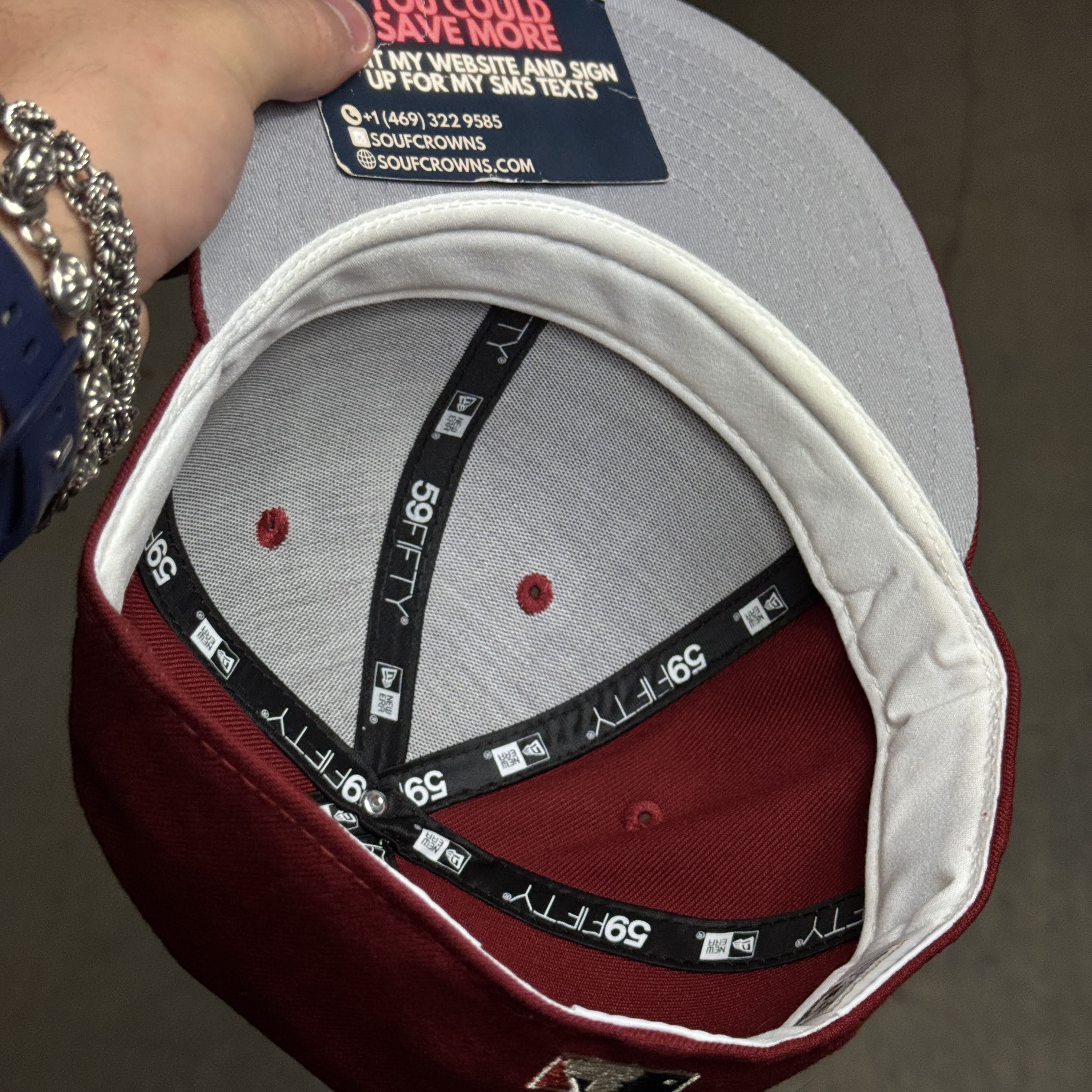 USED 3/8 Brick Red Houston Astros 2000 Inaugural Season 59fifty New Era Fitted Hat Cap