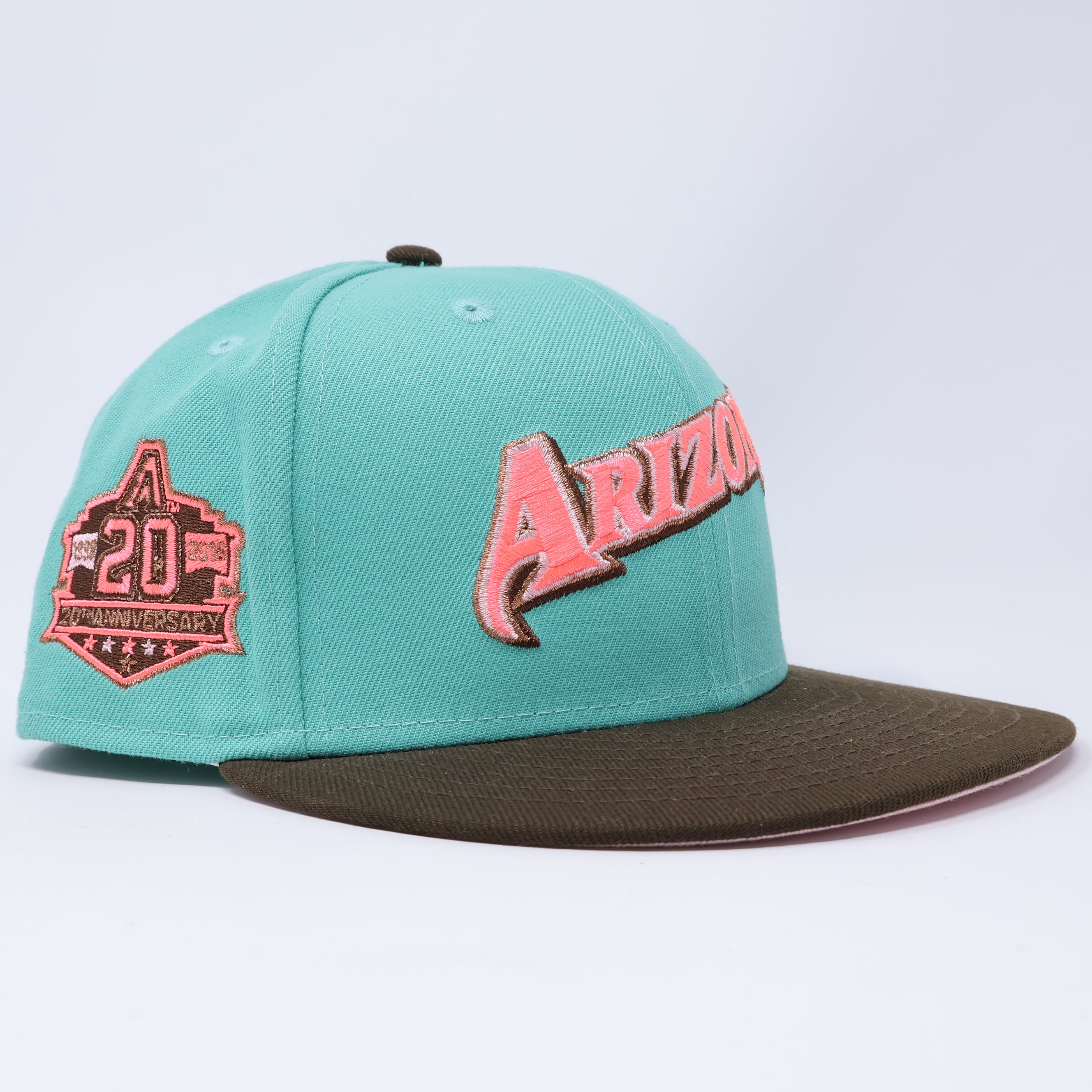 USED 7 3/8 Blue Arizona Diamondbacks 20th Anniversary 59FIFTY New Era Fitted Hat