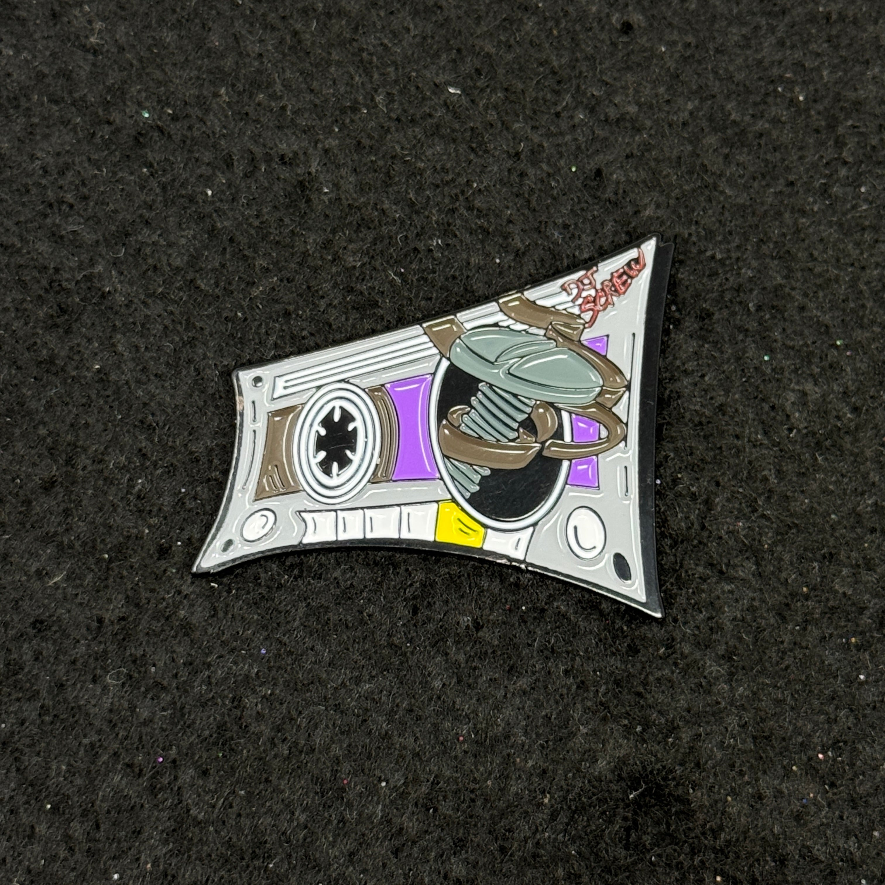 Umbrella Heights Screwed Lean Houston Casette Tape Graphic Pin
