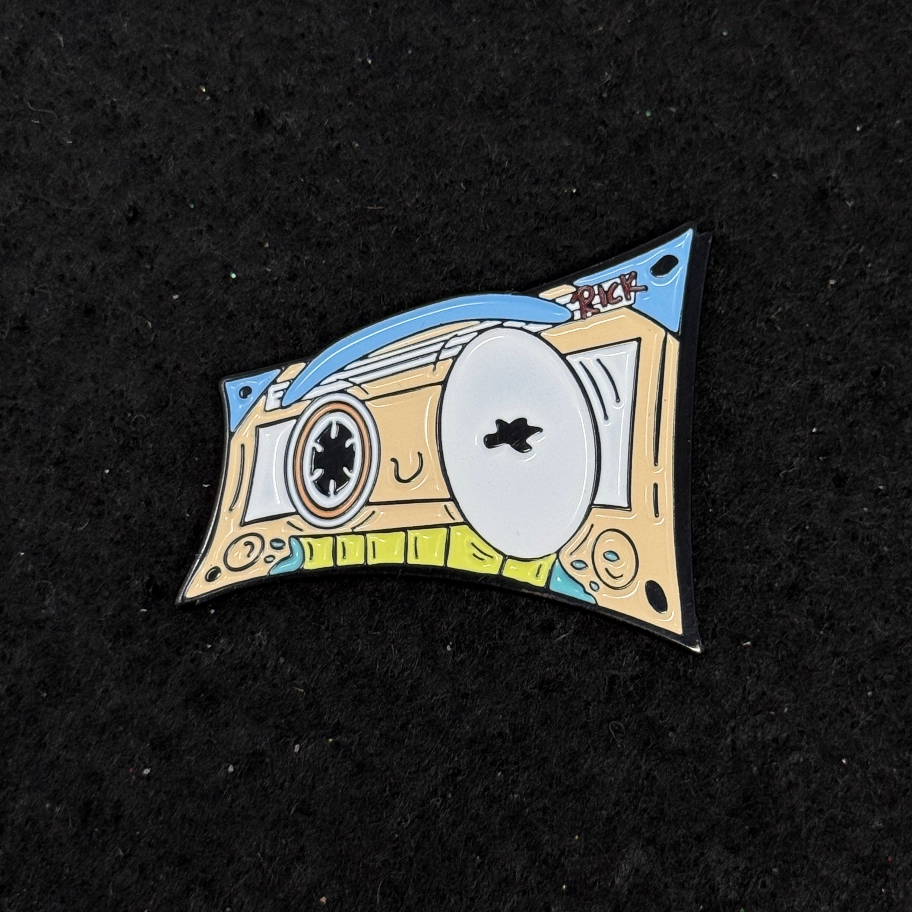Umbrella Heights Morty Casette Tape Graphic Pin