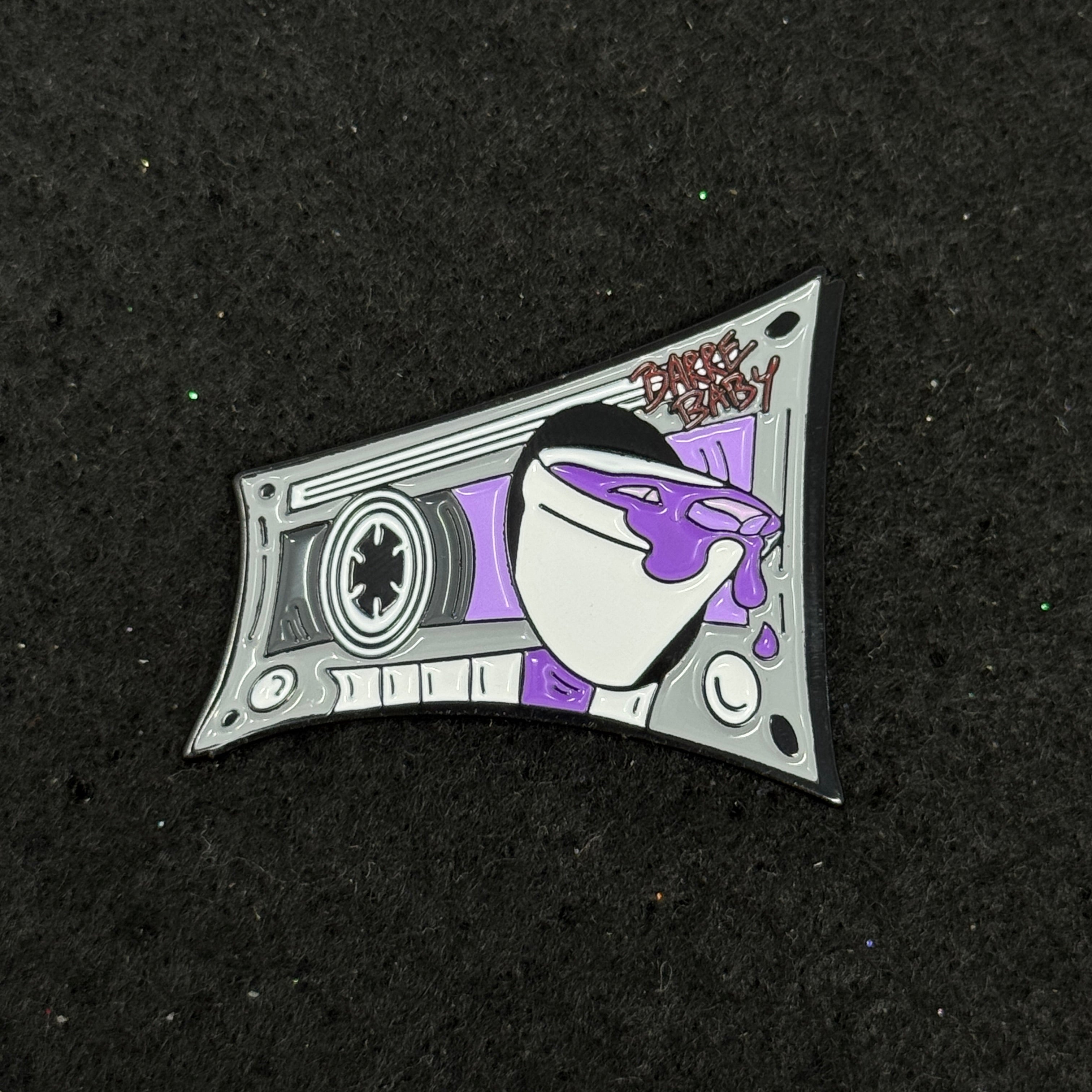 Umbrella Heights Lean Houston Casette Tape Graphic Pin