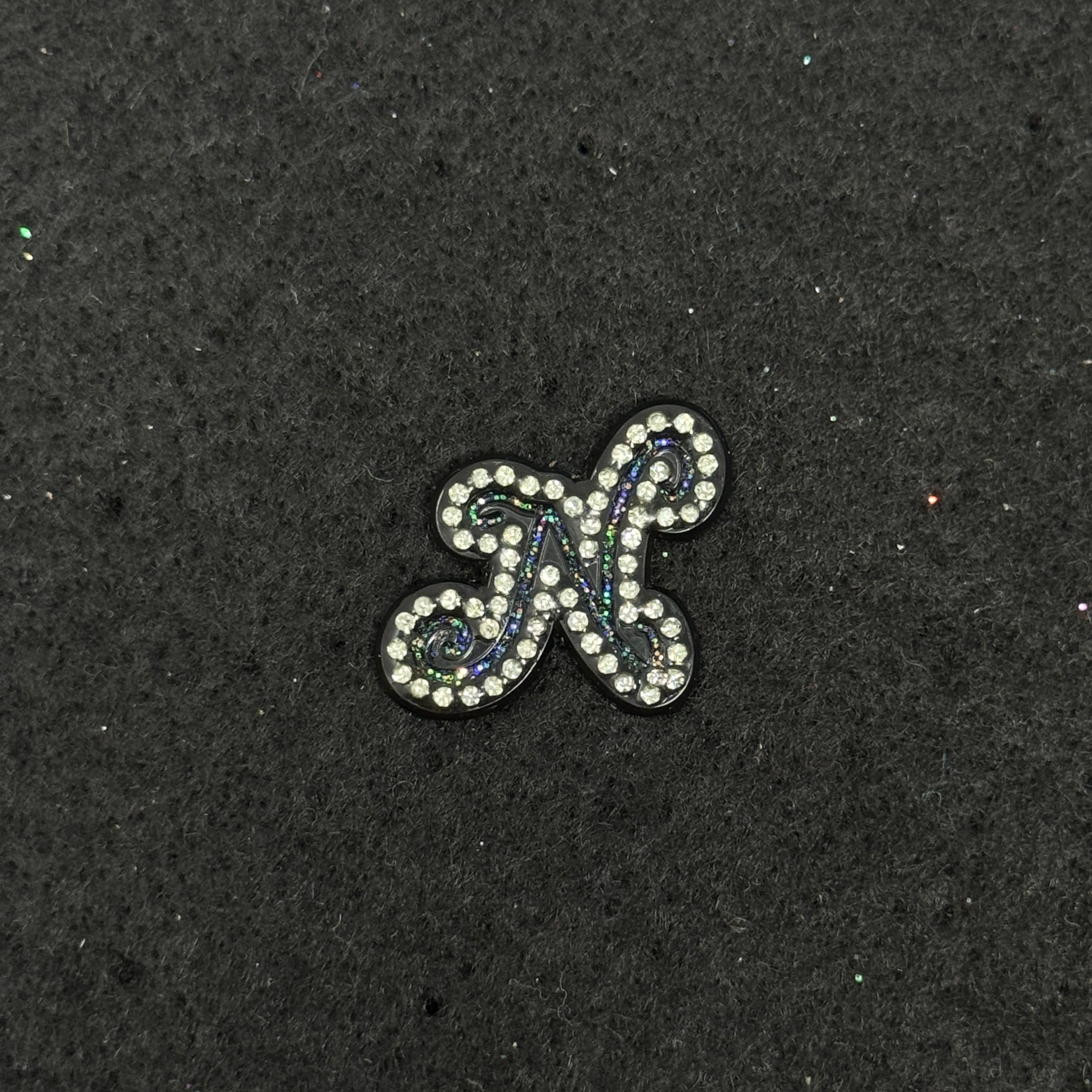 N Letter Graphic Pin
