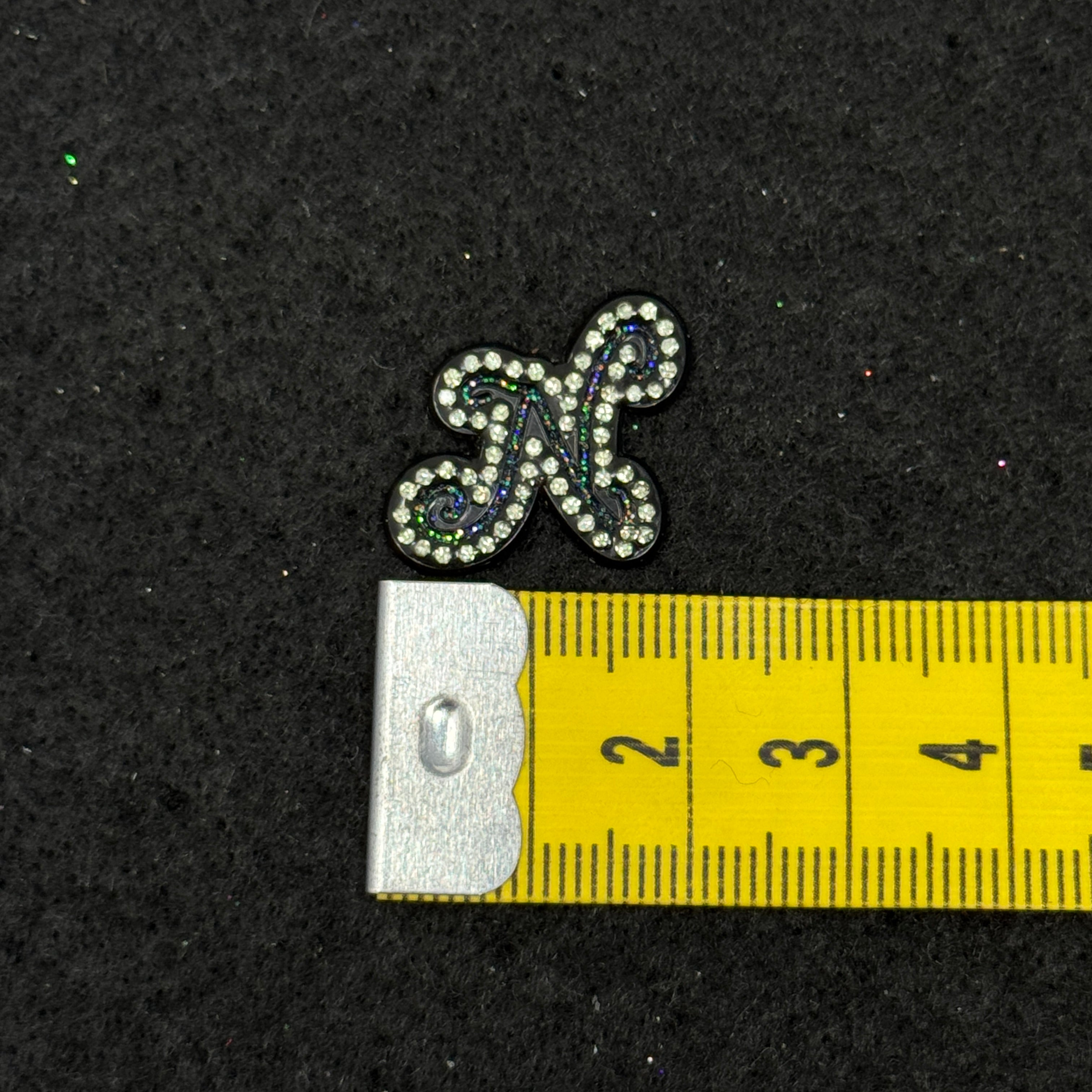 N Letter Graphic Pin