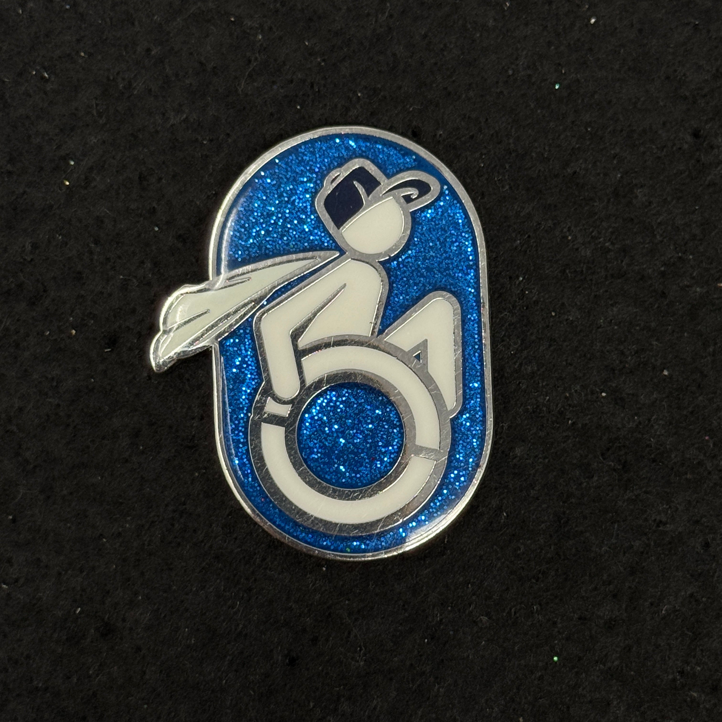 Disability Representation Wheelchair Graphic Pin