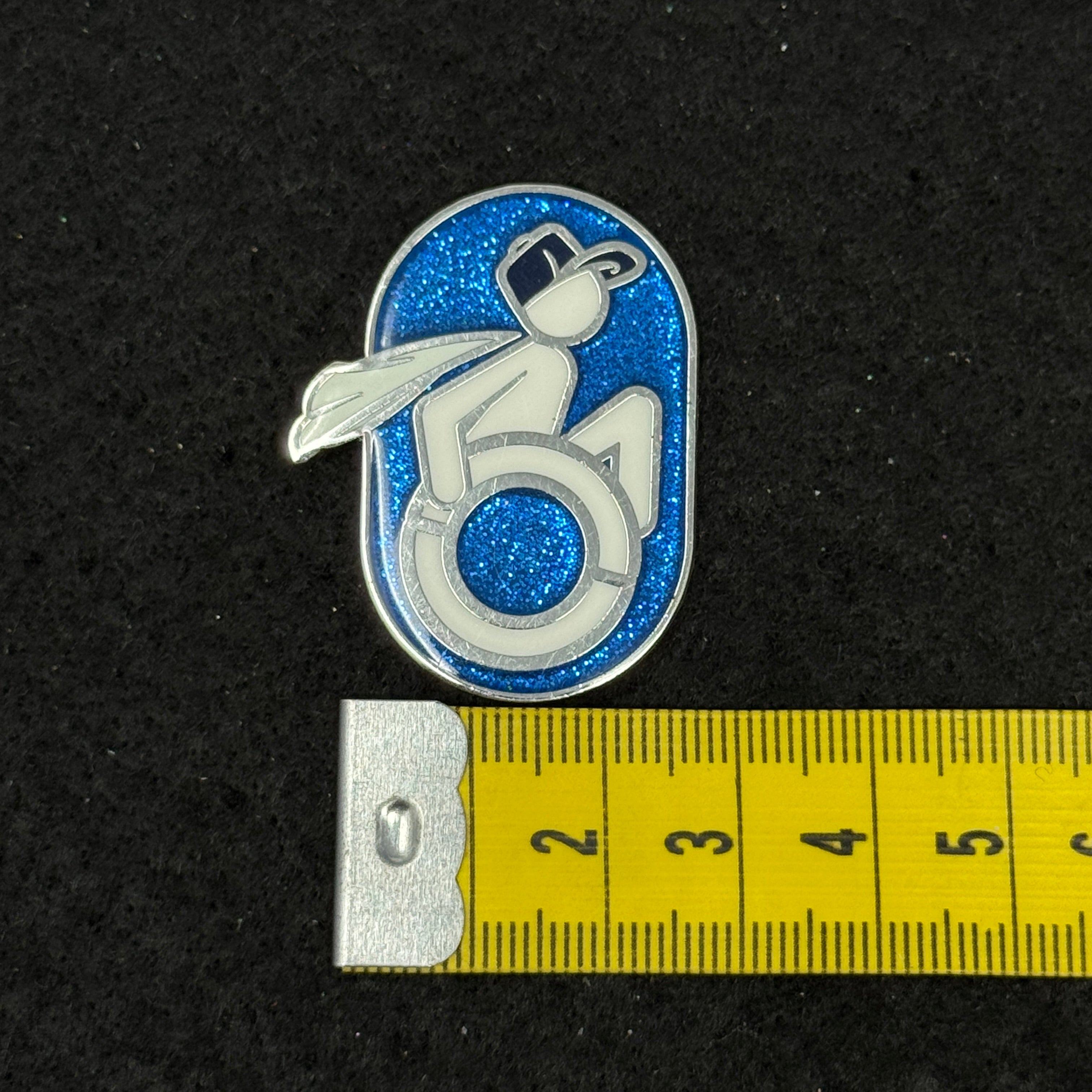 Disability Representation Wheelchair Graphic Pin