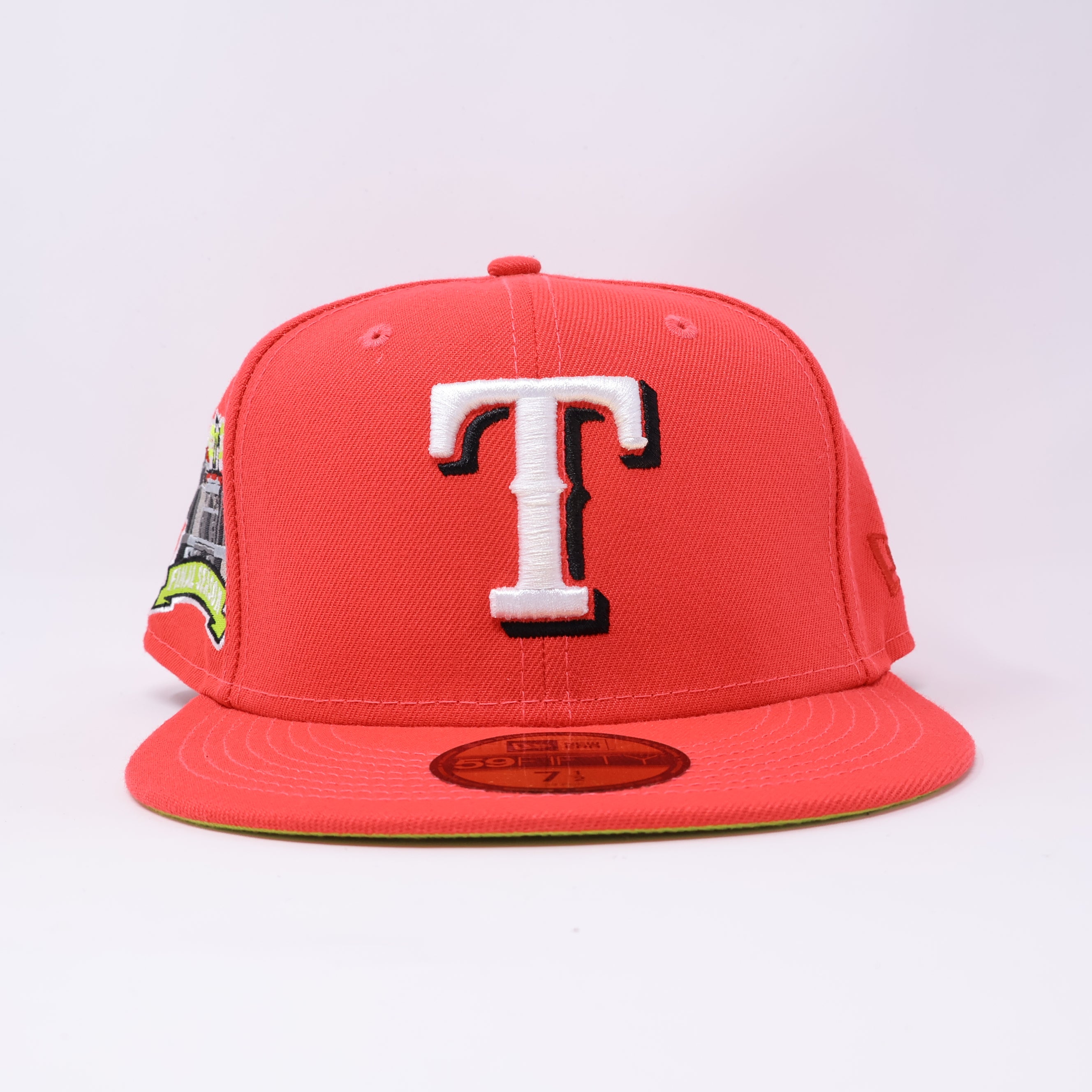 NWT 1/2 Pink Dallas Texas Rangers Final Season 59fifty New Era Fitted Hat Cap