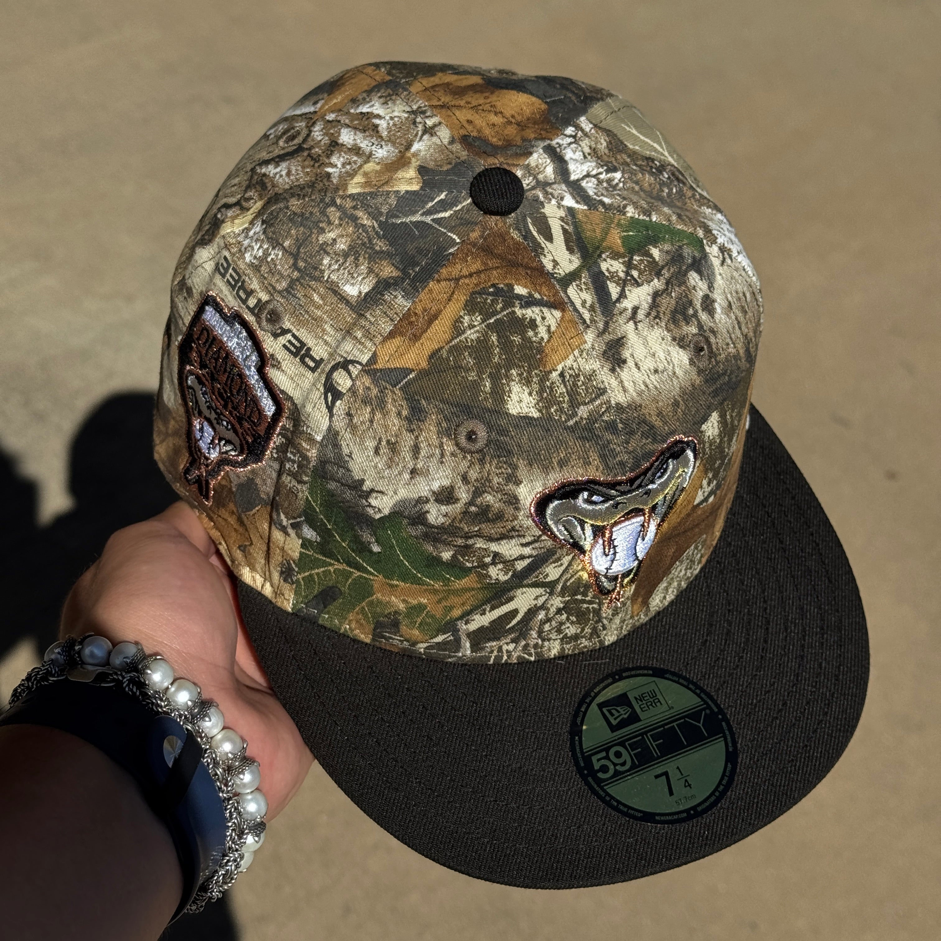 NWT 1/4 Camo Realtree Arizona Diamondbacks 1998 Inaugural Season 59fifty New Era Fitted Hat Cap
