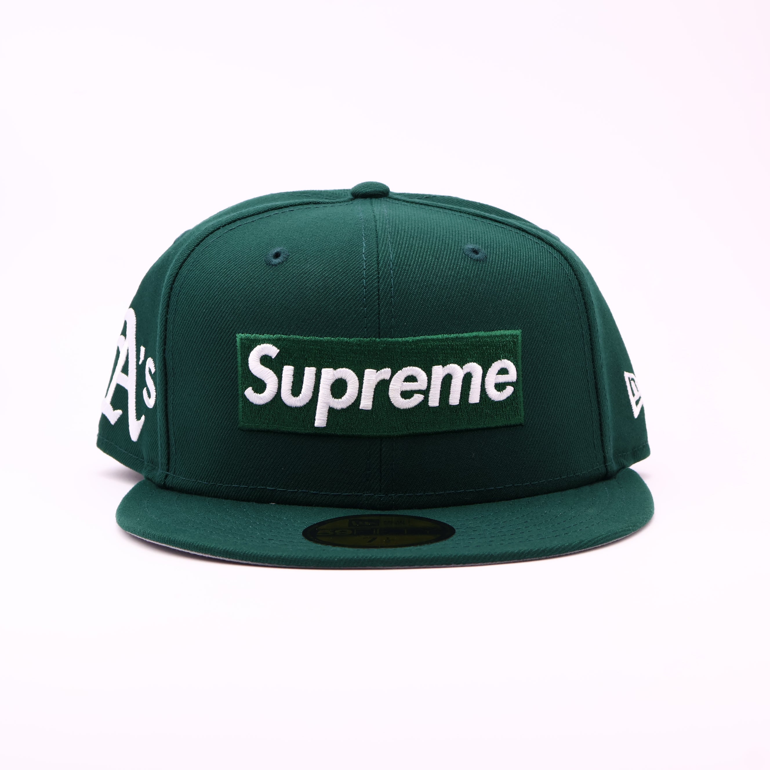 NWT 1/2 Green Oakland Athletics Supreme 59fifty New Era Fitted Hat Cap