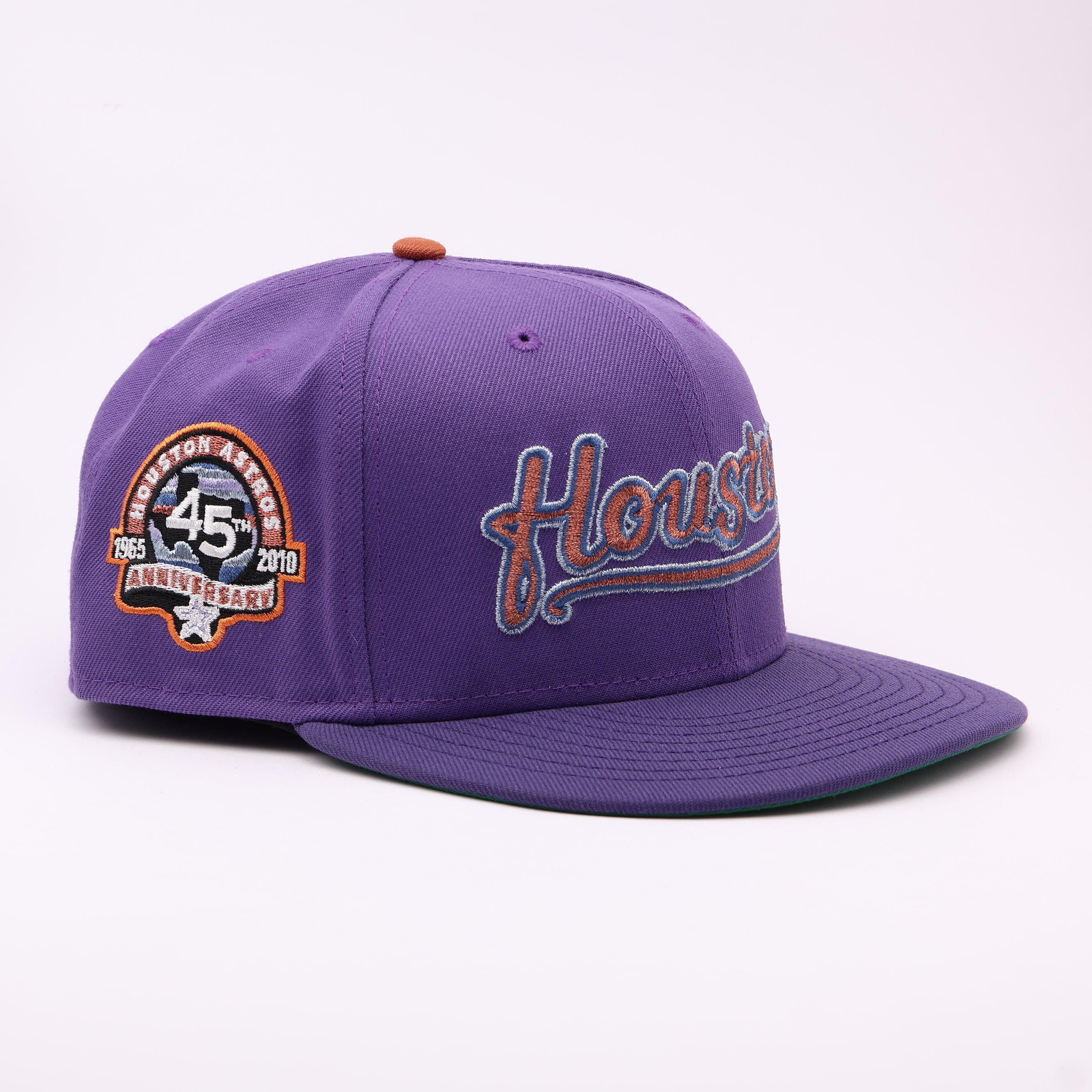 USED 8 Purple Houston Astros 45th Anniversary 59fifty New Era Fitted Hat Cap