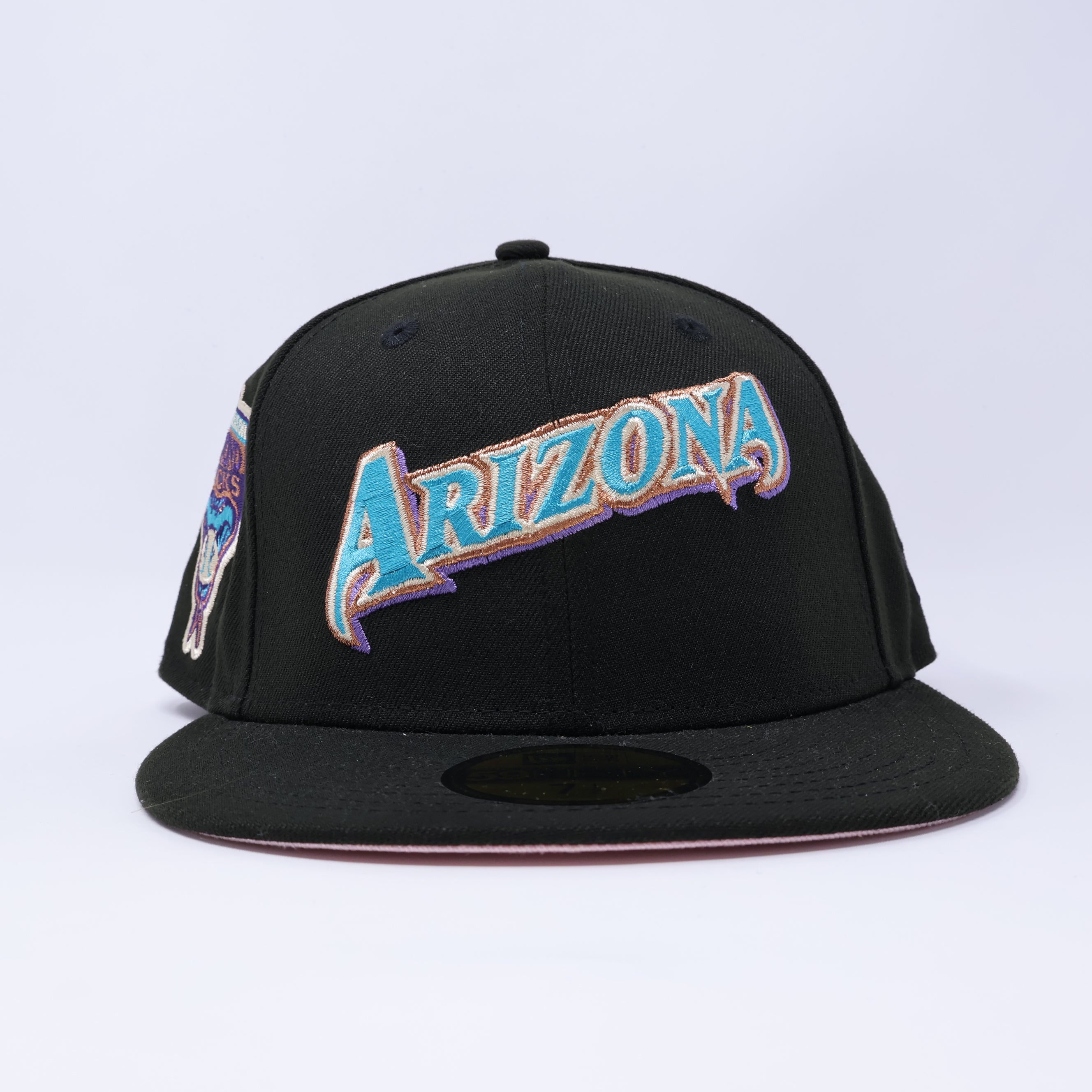 NEW 1/2 Black Arizona Diamondbacks 1998 Inaugural Season 59fifty New Era Fitted Hat Cap