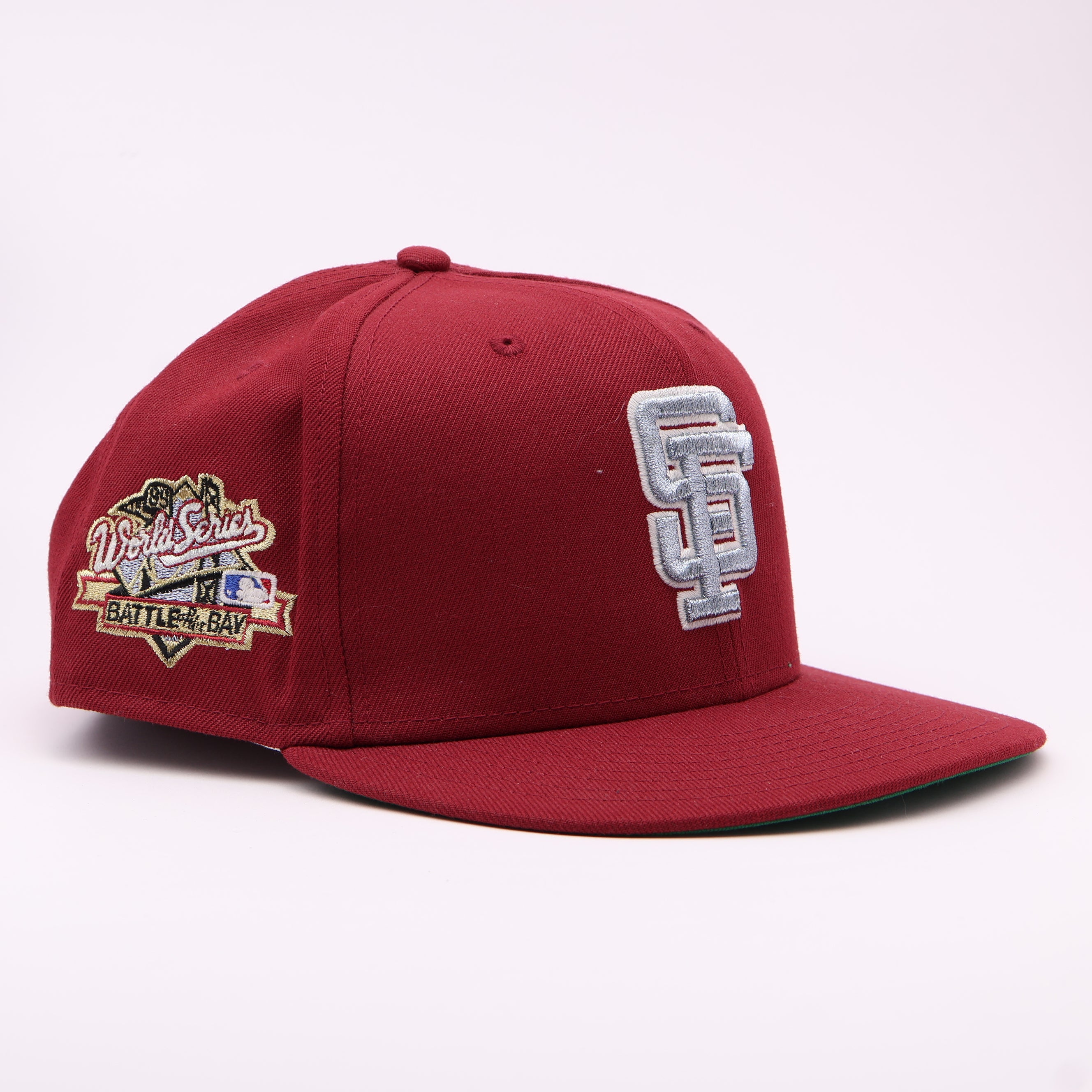 USED 8 Maroon San Francisco Giants 1989 World Series 59fifty New Era Fitted Hat Cap