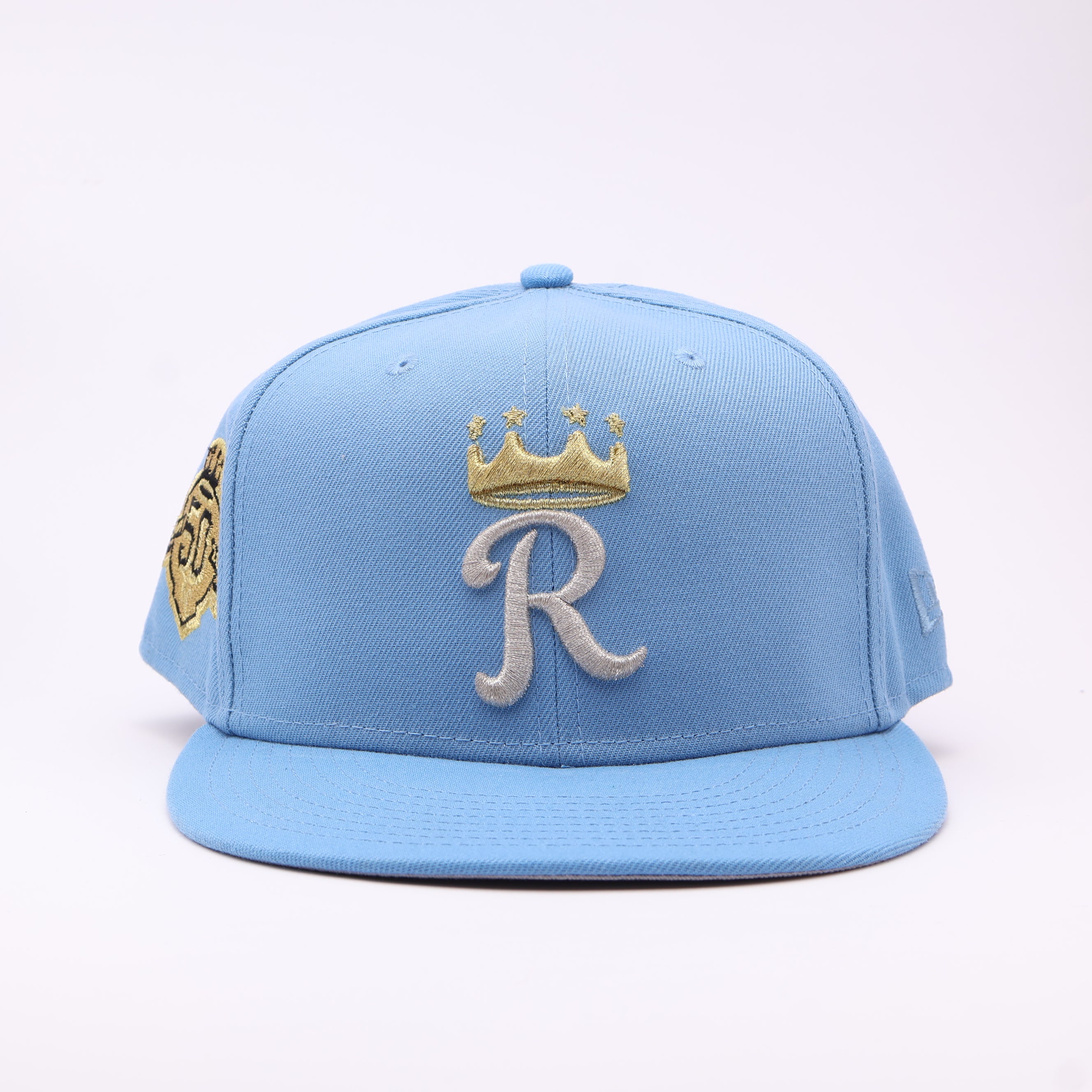 USED 8 Blue Kansas City Royals 50th Anniversary 59fifty New Era Fitted Hat Cap