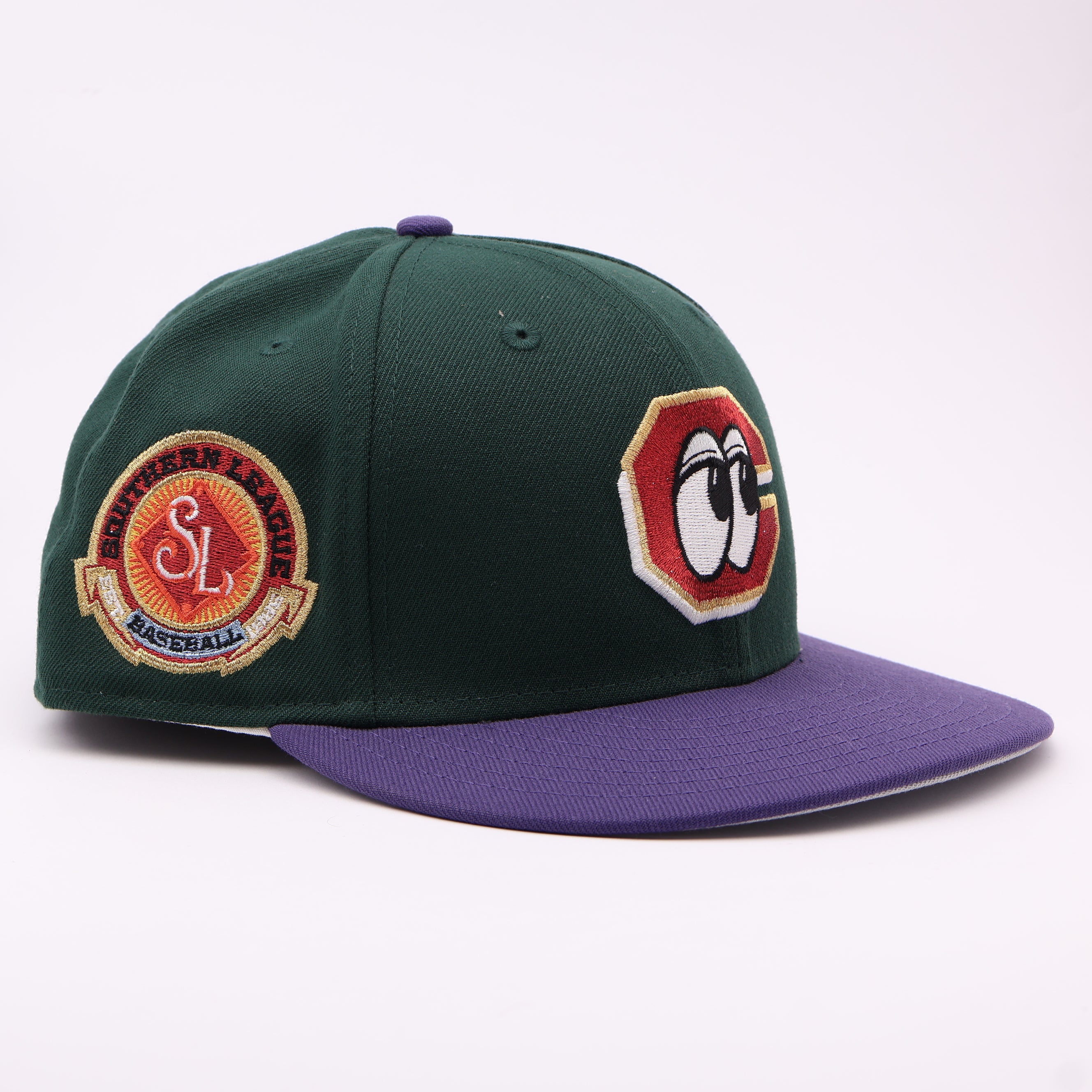 USED 8 Green Chattanooga Lookouts Southern League 59fifty New Era Fitted Hat Cap