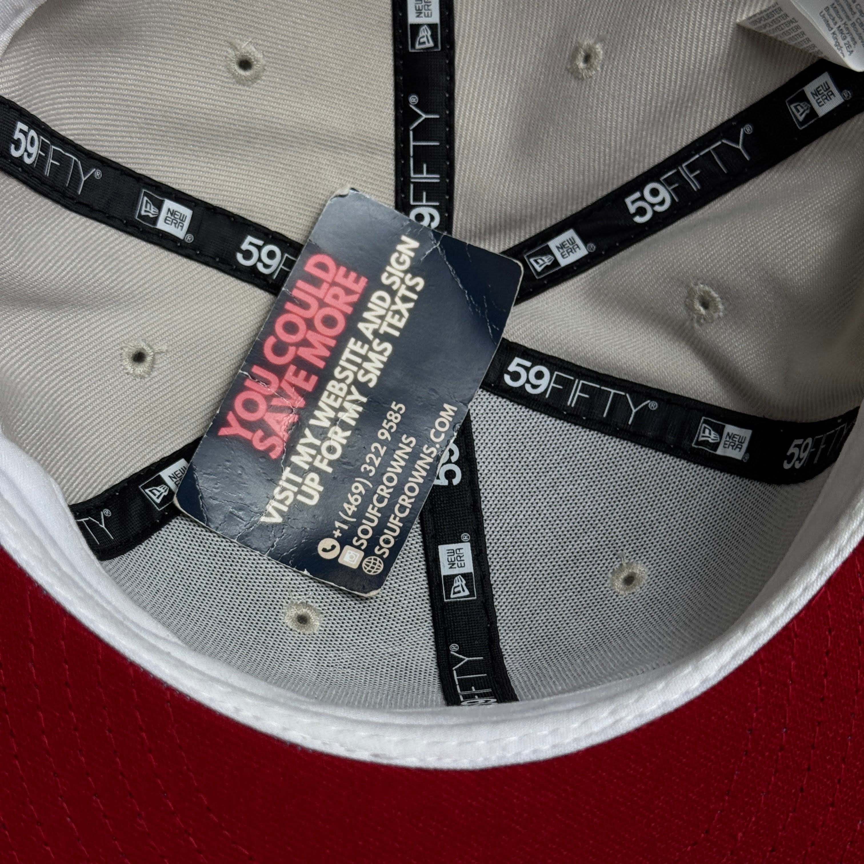 NWT 5/8 Chrome Arizona Diamondbacks World Series 2001 59fifty New Era Fitted Cap