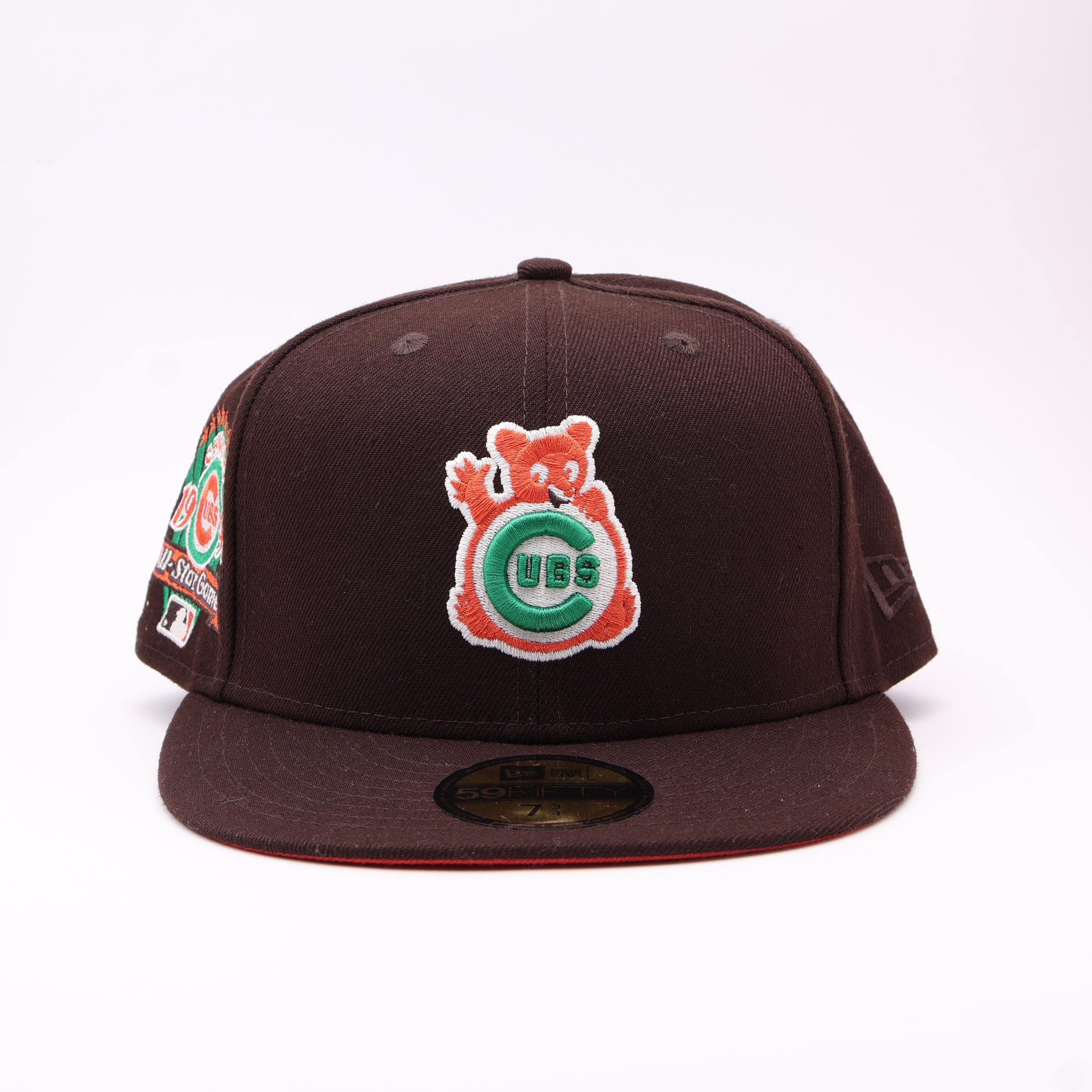 NWT 3/4 Brown Chicago Cubs 1990 All Star Game 59fifty New Era Fitted Hat Cap
