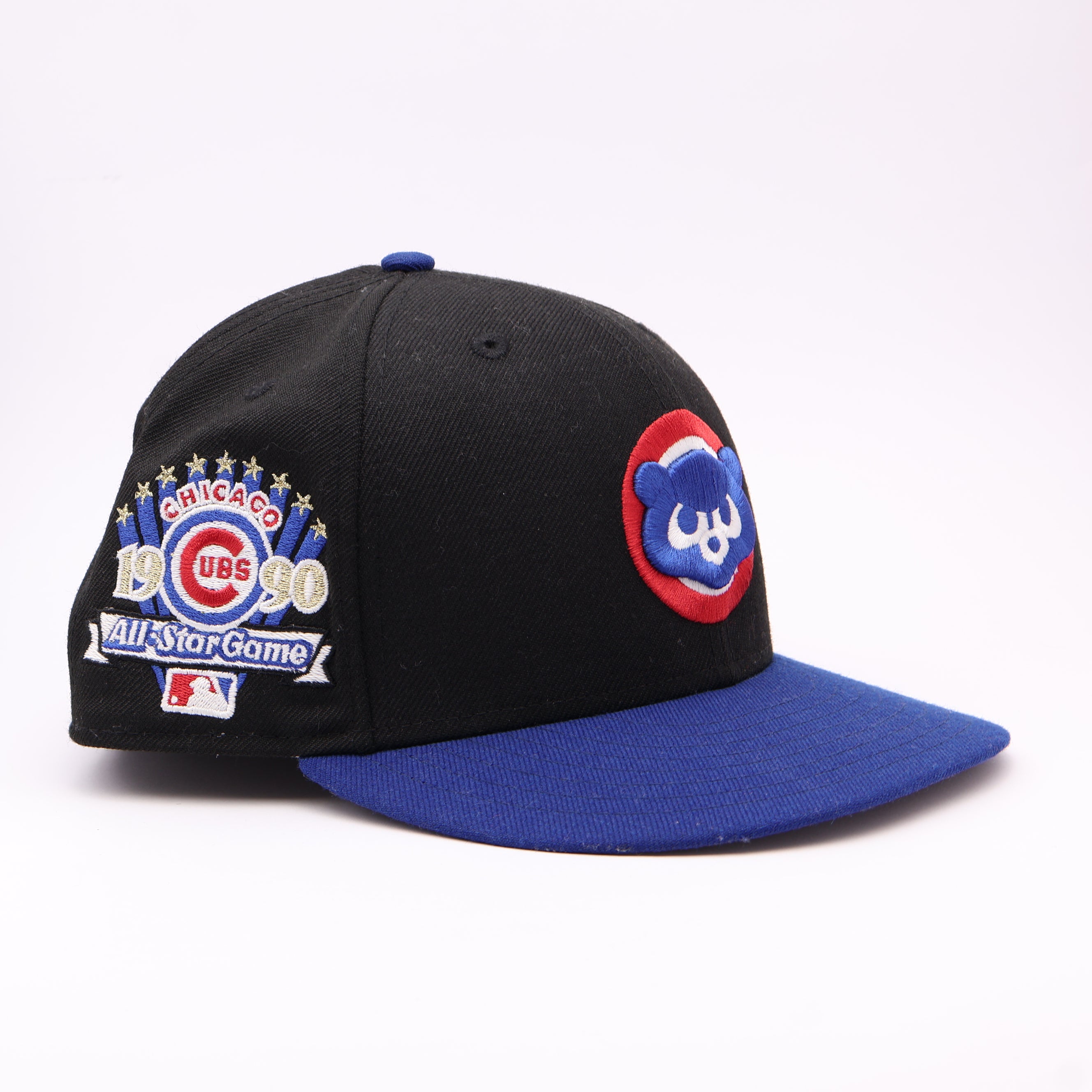 USED 5/8 Black Chicago Cubs 1990 All Star Game 59fifty New Era Fitted Hat Cap