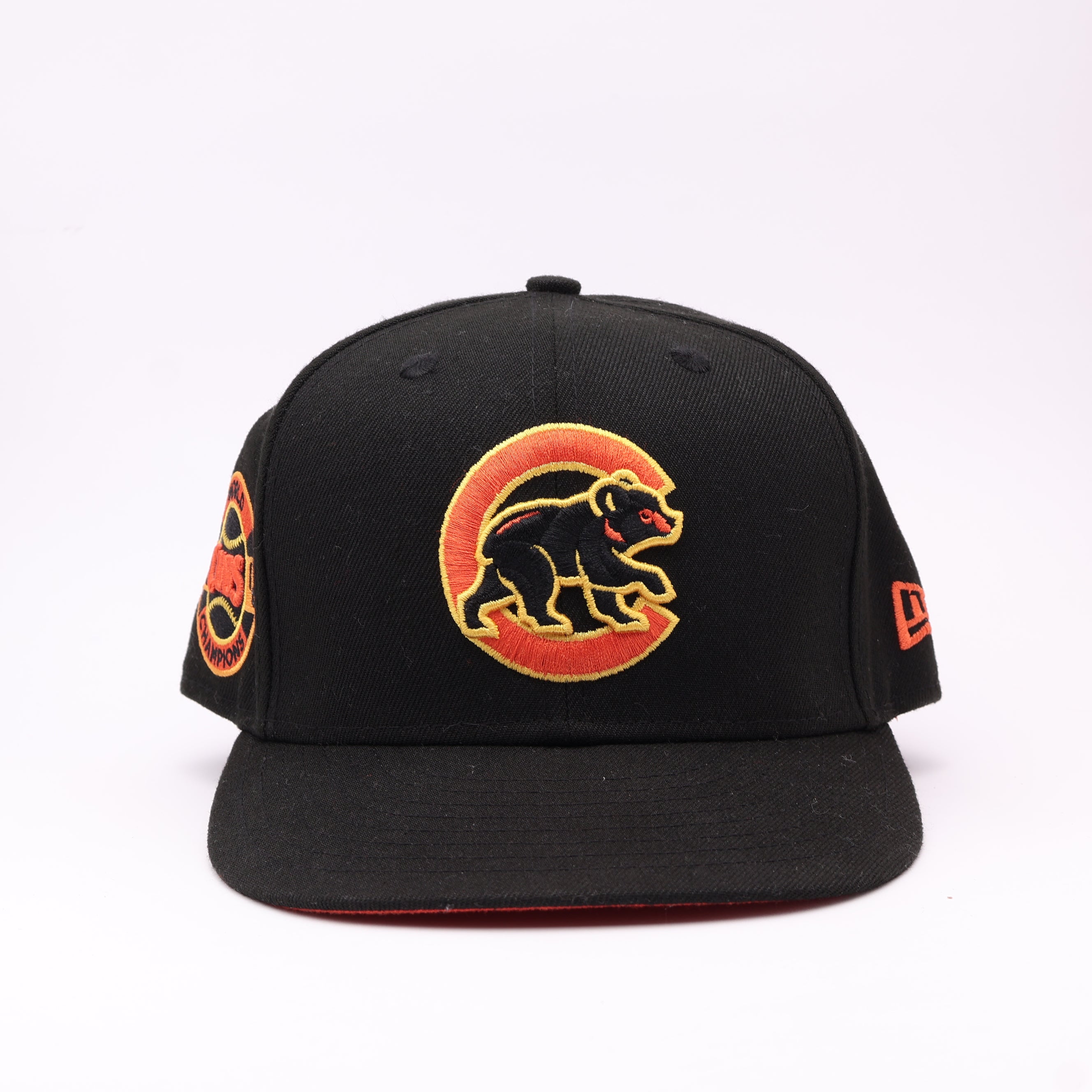 USED 5/8 Black Chicago Bears 2016 Champion 59fifty New Era Fitted Hat Cap