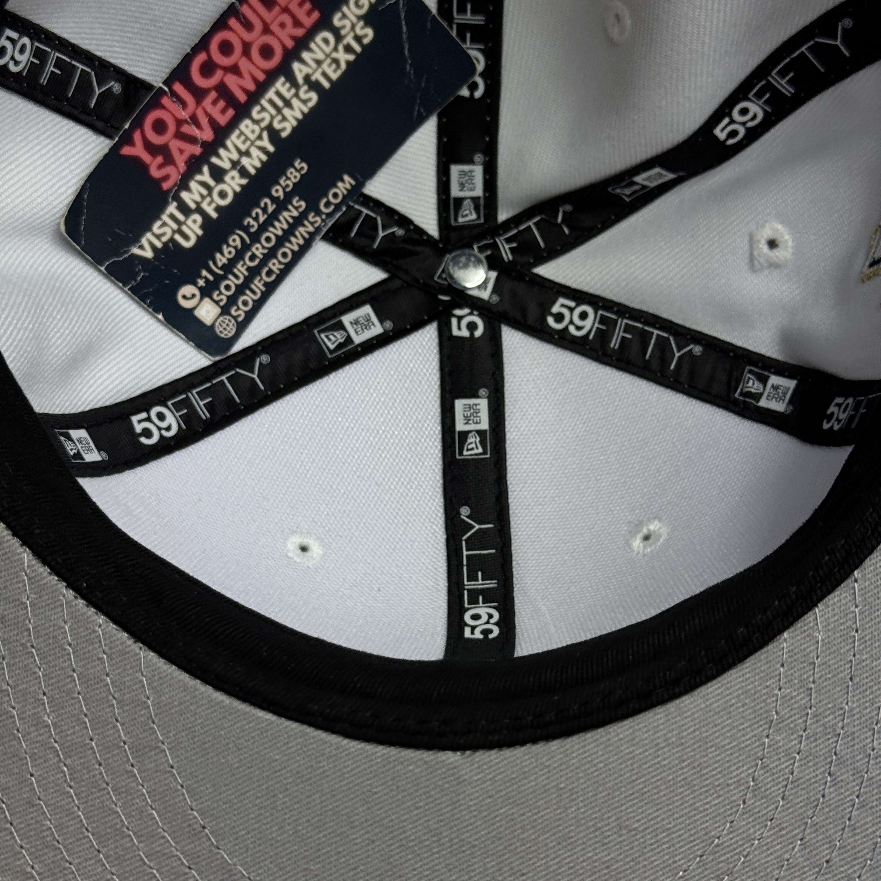 NWT 1/2 White Houston Astros 35 Great Years 59fifty New Era Fitted Hat Cap