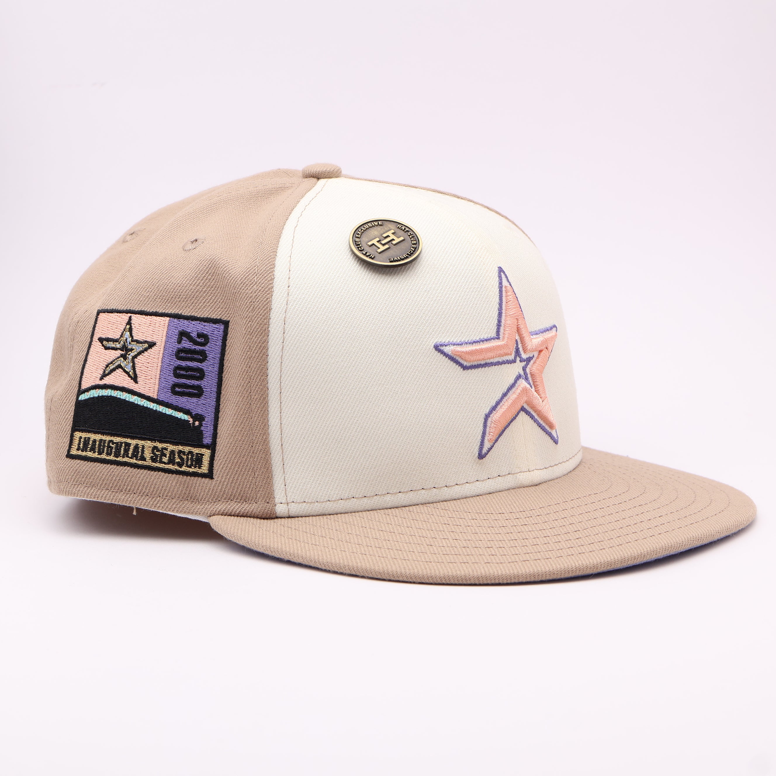 USED 8 Multicolor Houston Astros 2000 Inaugural 59fifty New Era Fitted Hat Cap