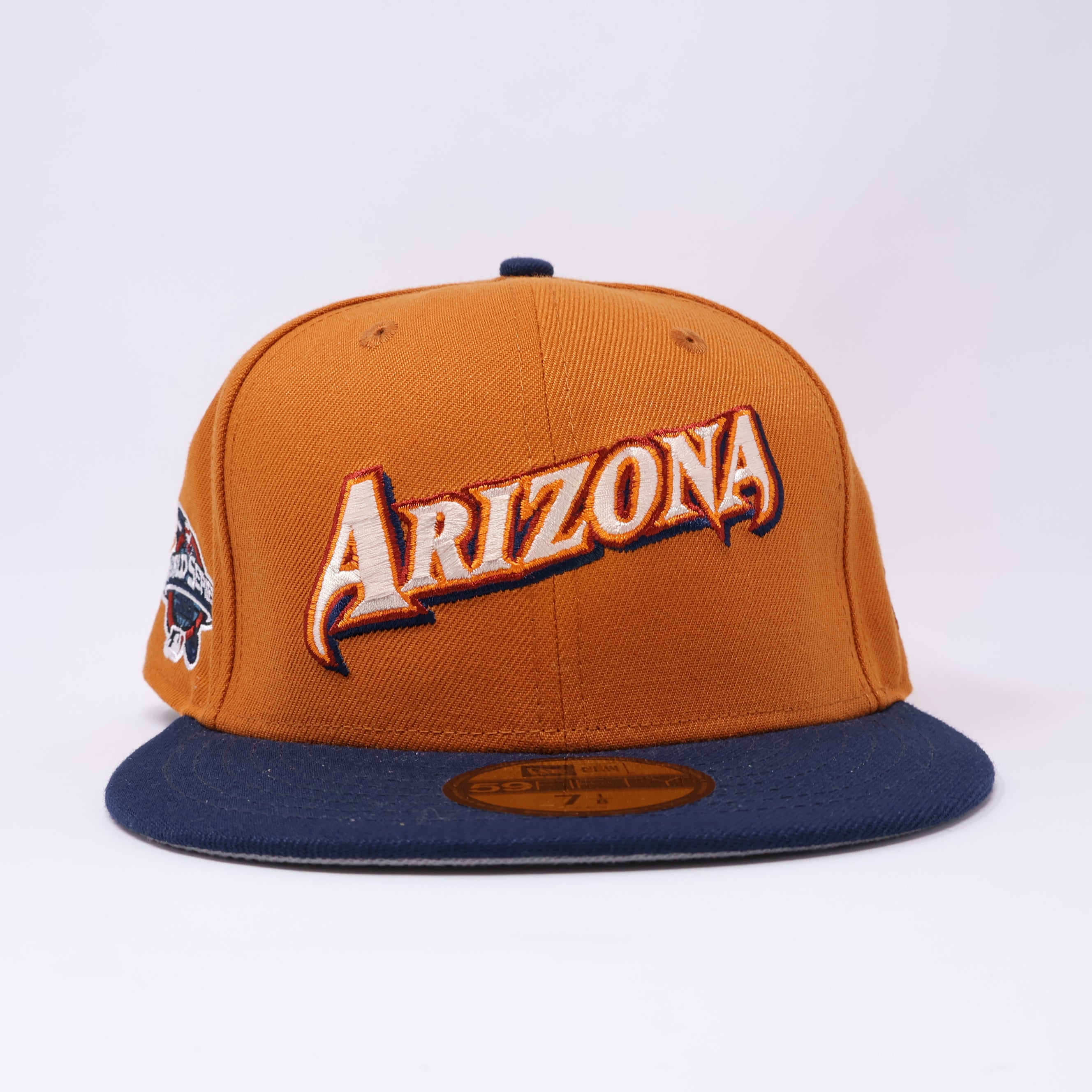 NWT 1/8 Orange Arizona Diamondbacks 2001 World Series 59fifty New Era Fitted Hat Cap