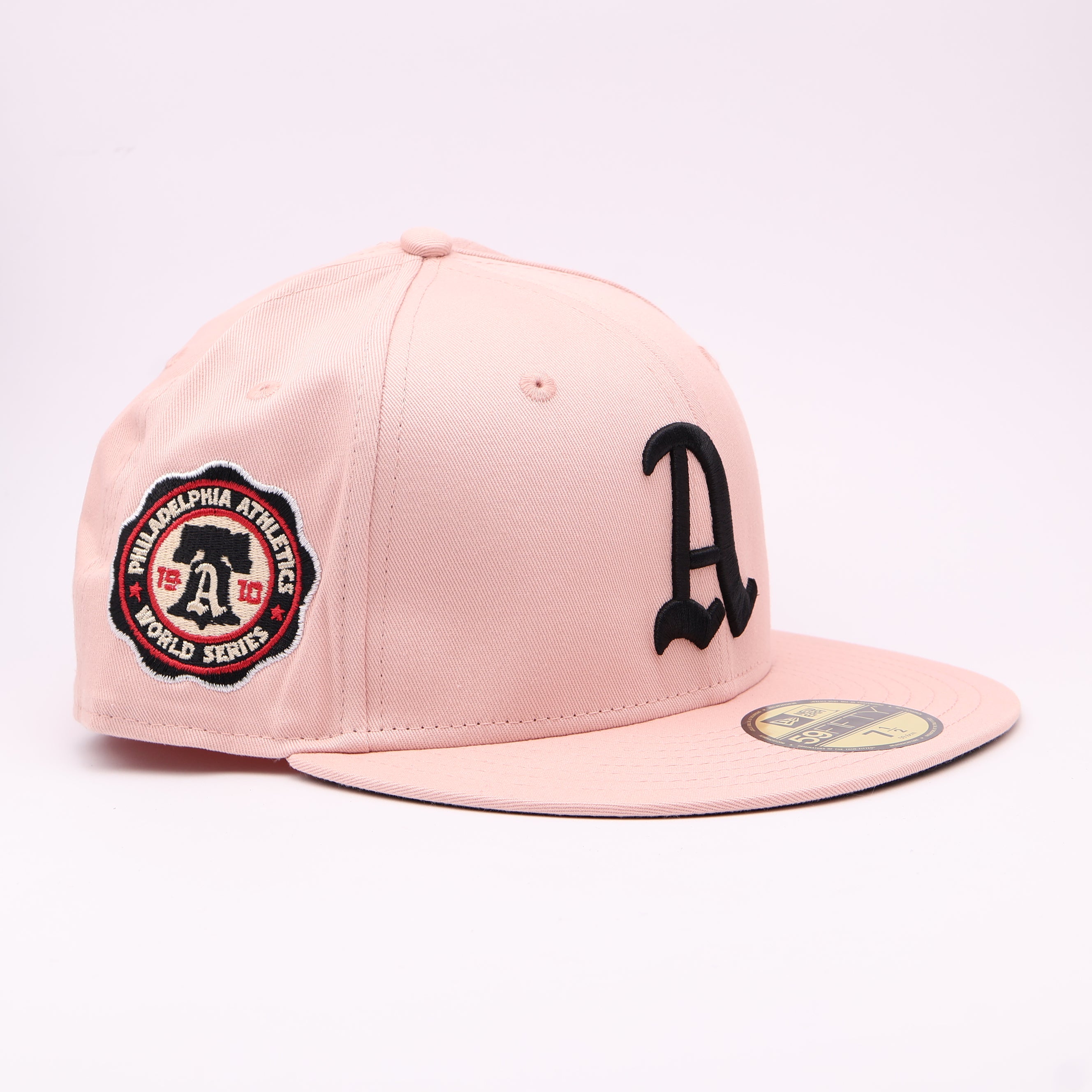 NWT 1/2 Pink Oakland Athletics 1910 Philadelphia Athletics World Series 59fifty New Era Fitted Hat Cap