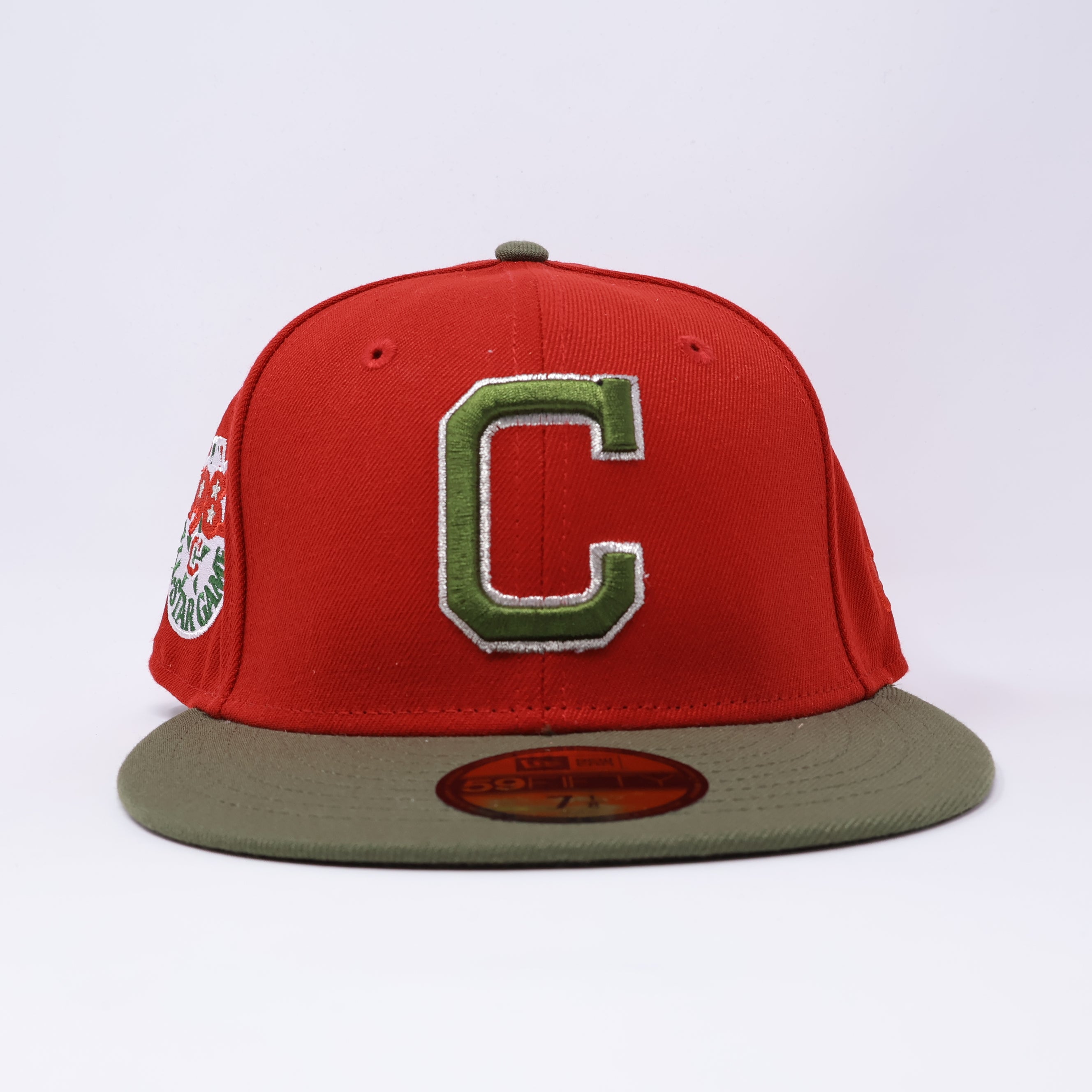 NEW 1/8 Red Cleveland Indians 1981 All Star Game 59fifty New Era Fitted Hat Cap
