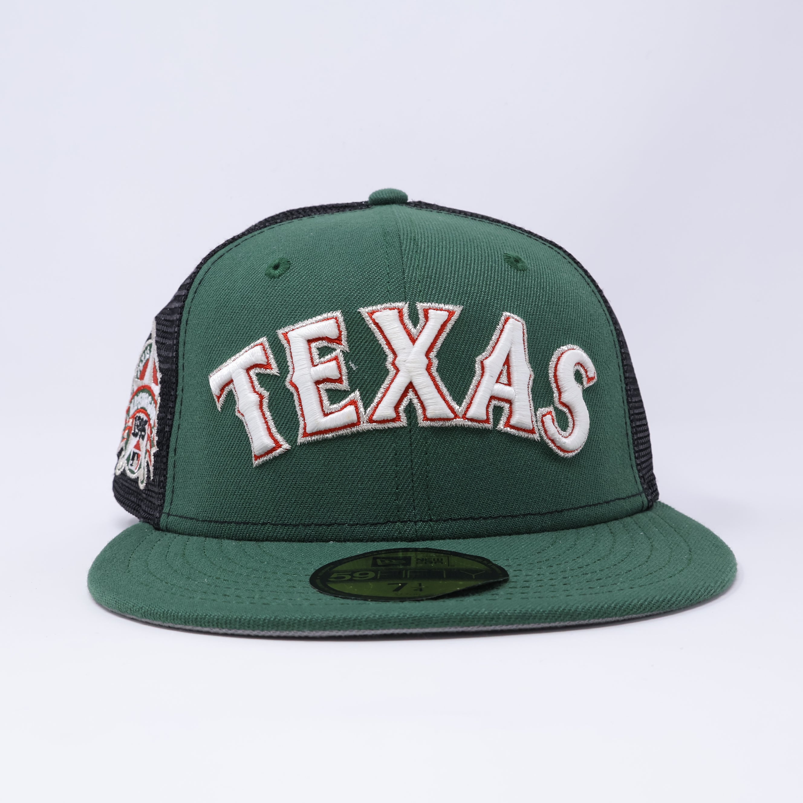 NWT 1/4 Green Trucker Dallas Texas Rangers 1995 All Star Game 59fifty New Era Fitted Hat Cap
