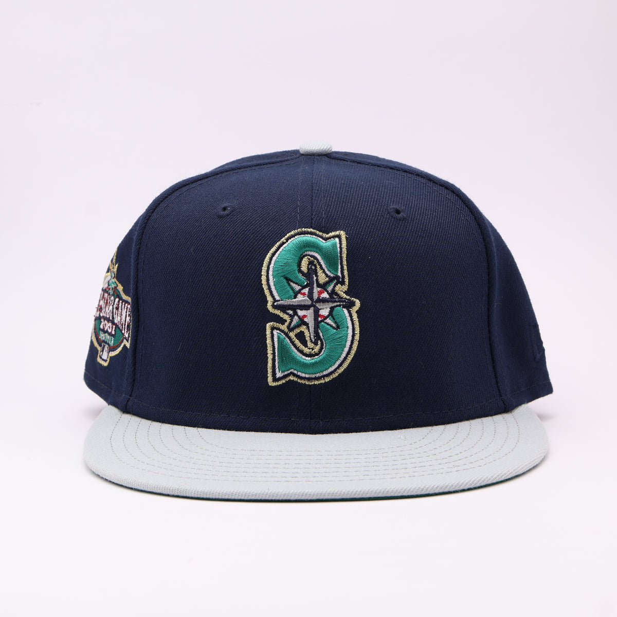USED 5/8 Navy Seattle Mariners 2001 All Star Game 59fifty New Era Fitted Hat Cap