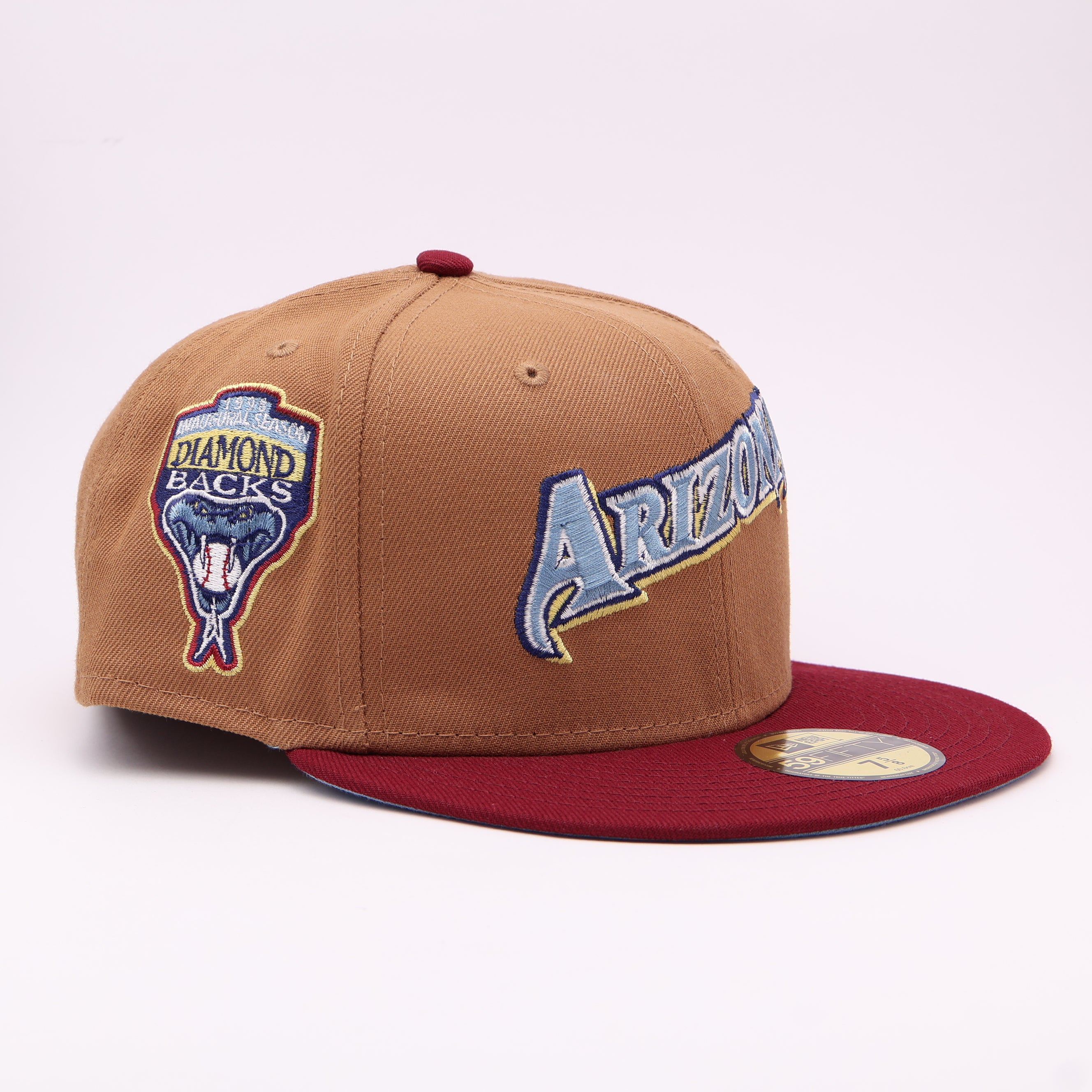 NWT Brown Arizona Diamondbacks 1998 Inaugural 59fifty New Era Fitted Hat Cap