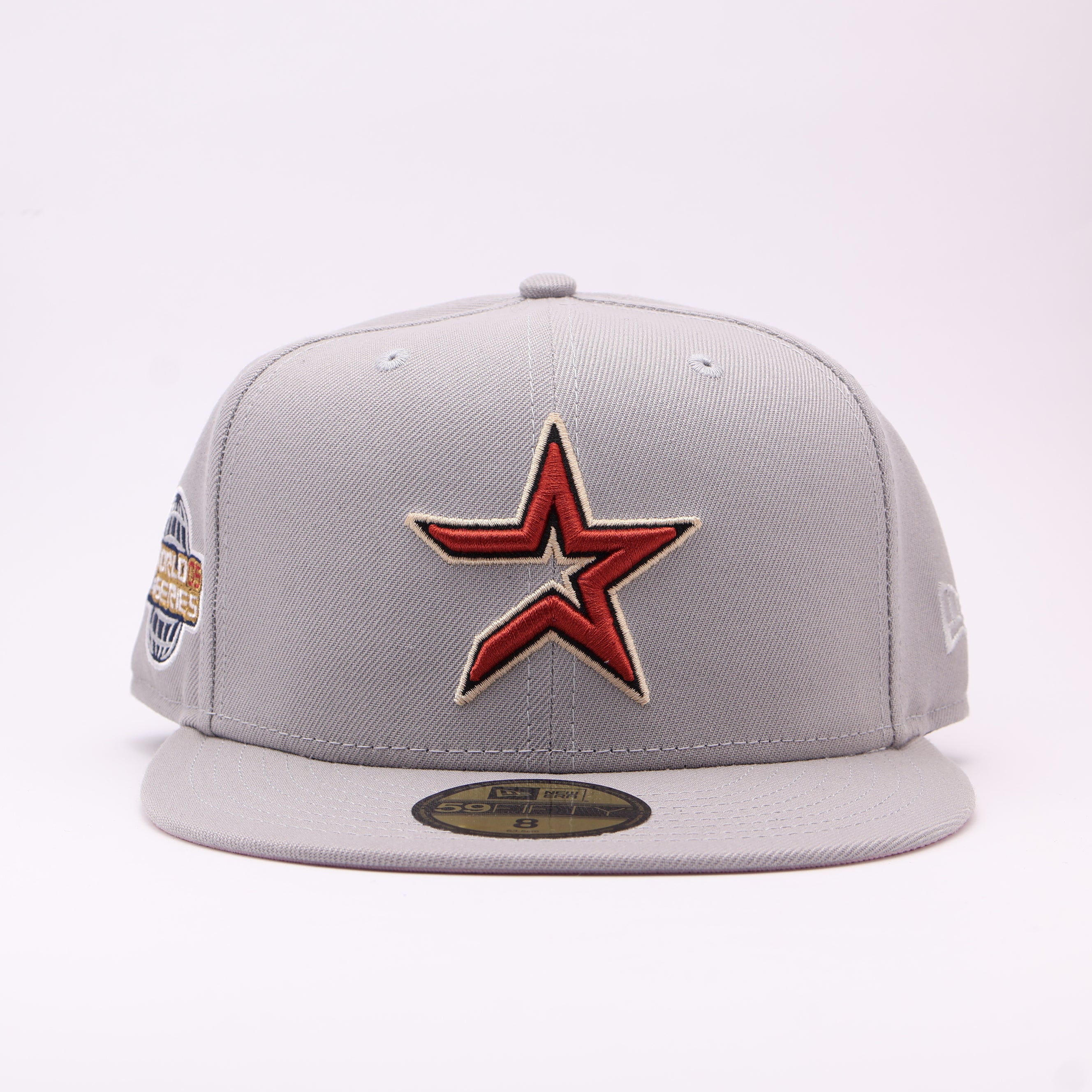 NWT 8 Gray Houston Astros 2005 World Series 59fifty New Era Fitted Hat Cap