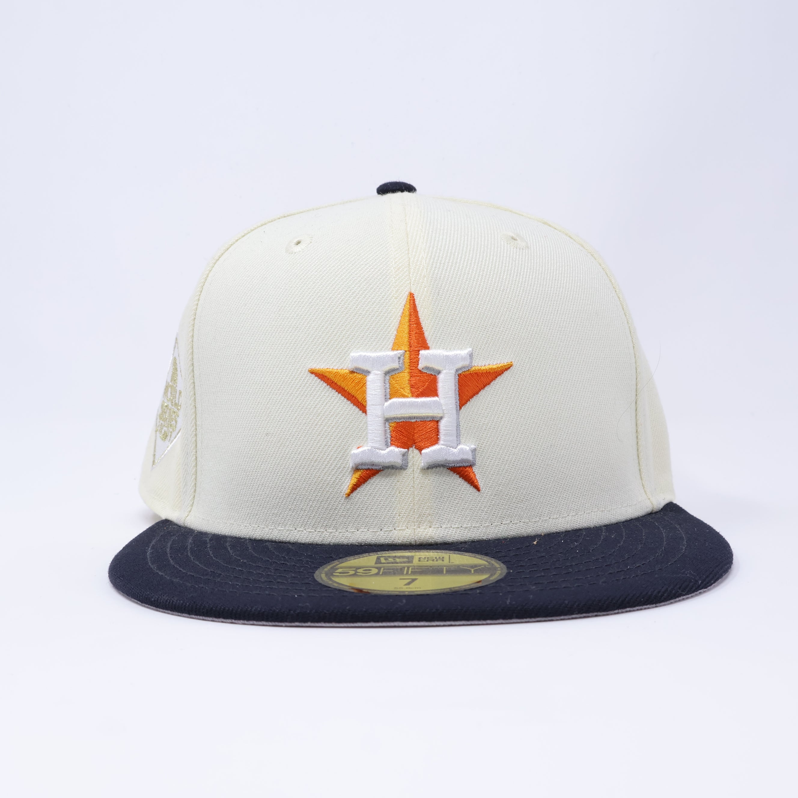 NWT 7 Chrome Houston Astros 2017 World Series 59fifty New Era Fitted Hat Cap