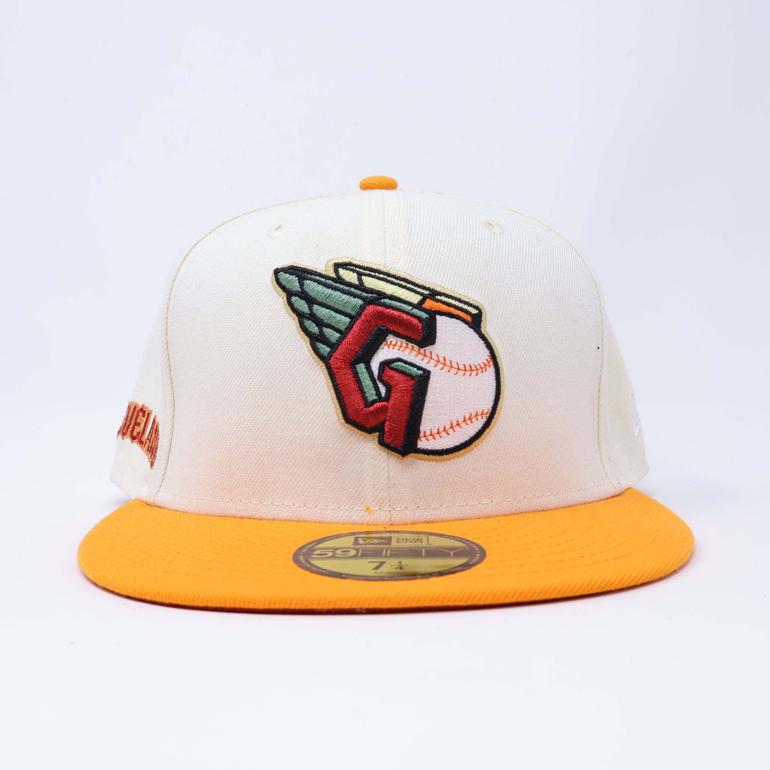 NWT 1/4 Chrome Cleveland Guardians Simple Clean 59fifty New Era Fitted Hat Cap
