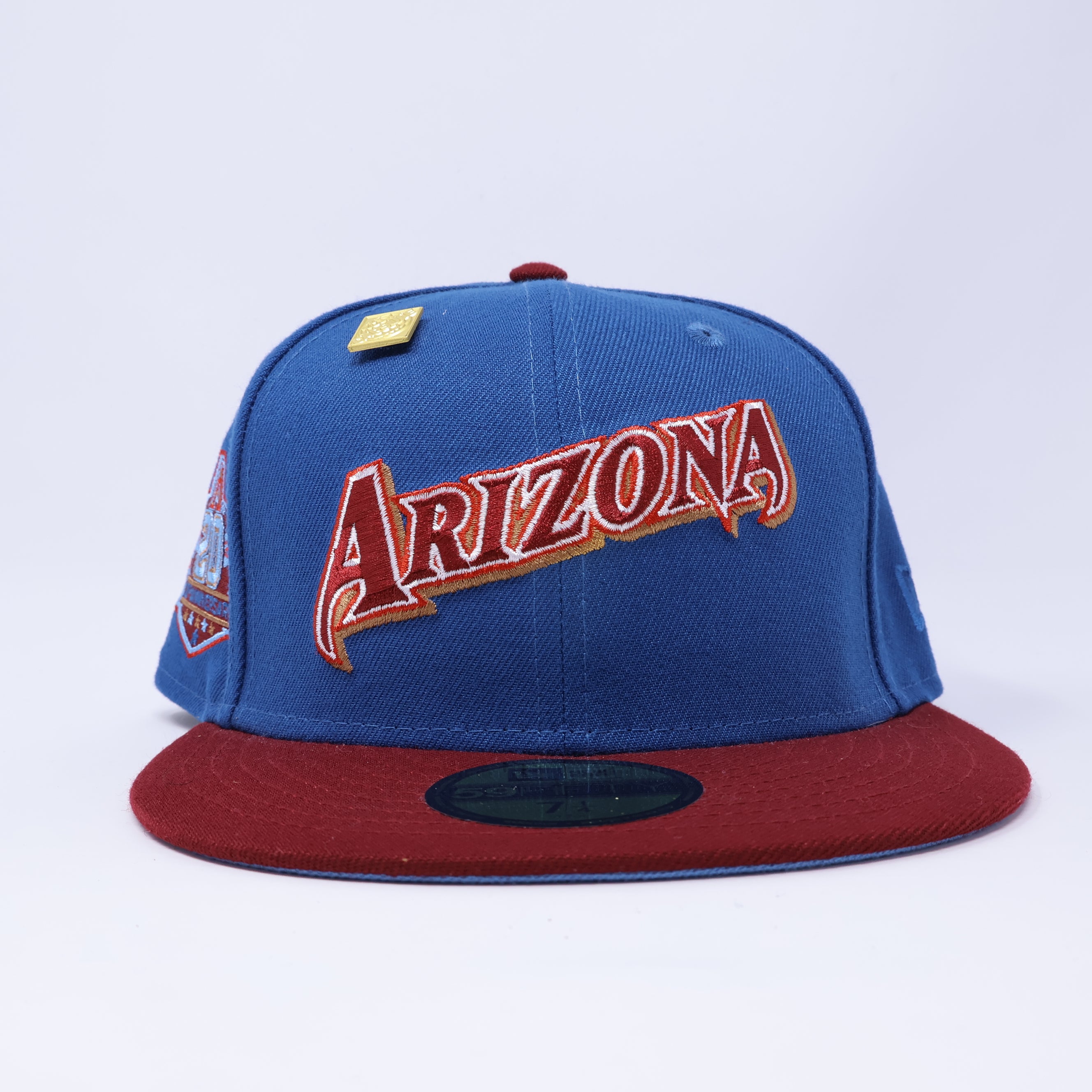 NEW 1/4 Blue Arizona Diamondbacks 20th Anniversary 59fifty New Era Fitted Hat Cap