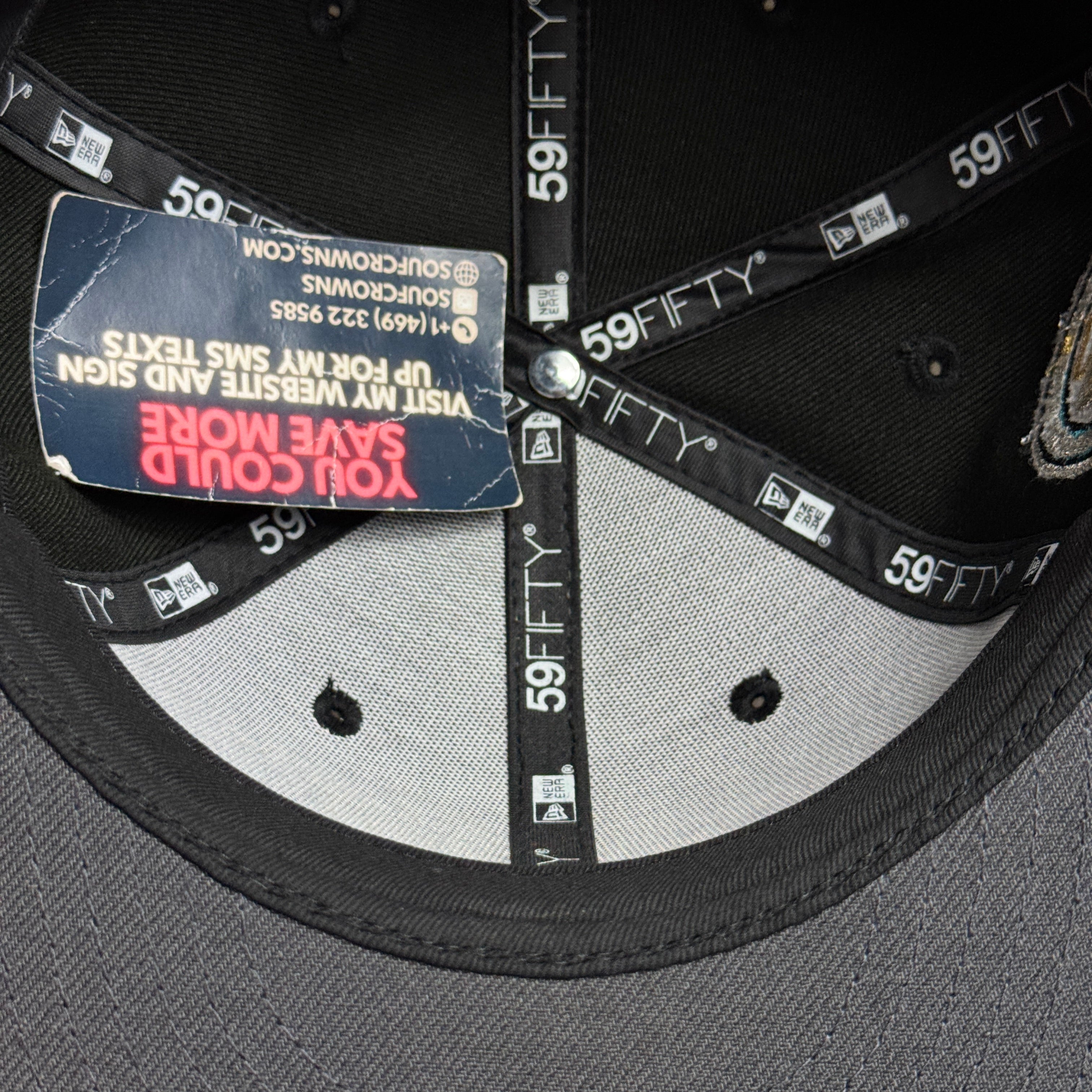 NWT 3/8 Black Los Angeles Angels 50th Anniversary 59fifty New Era Fitted Hat Cap