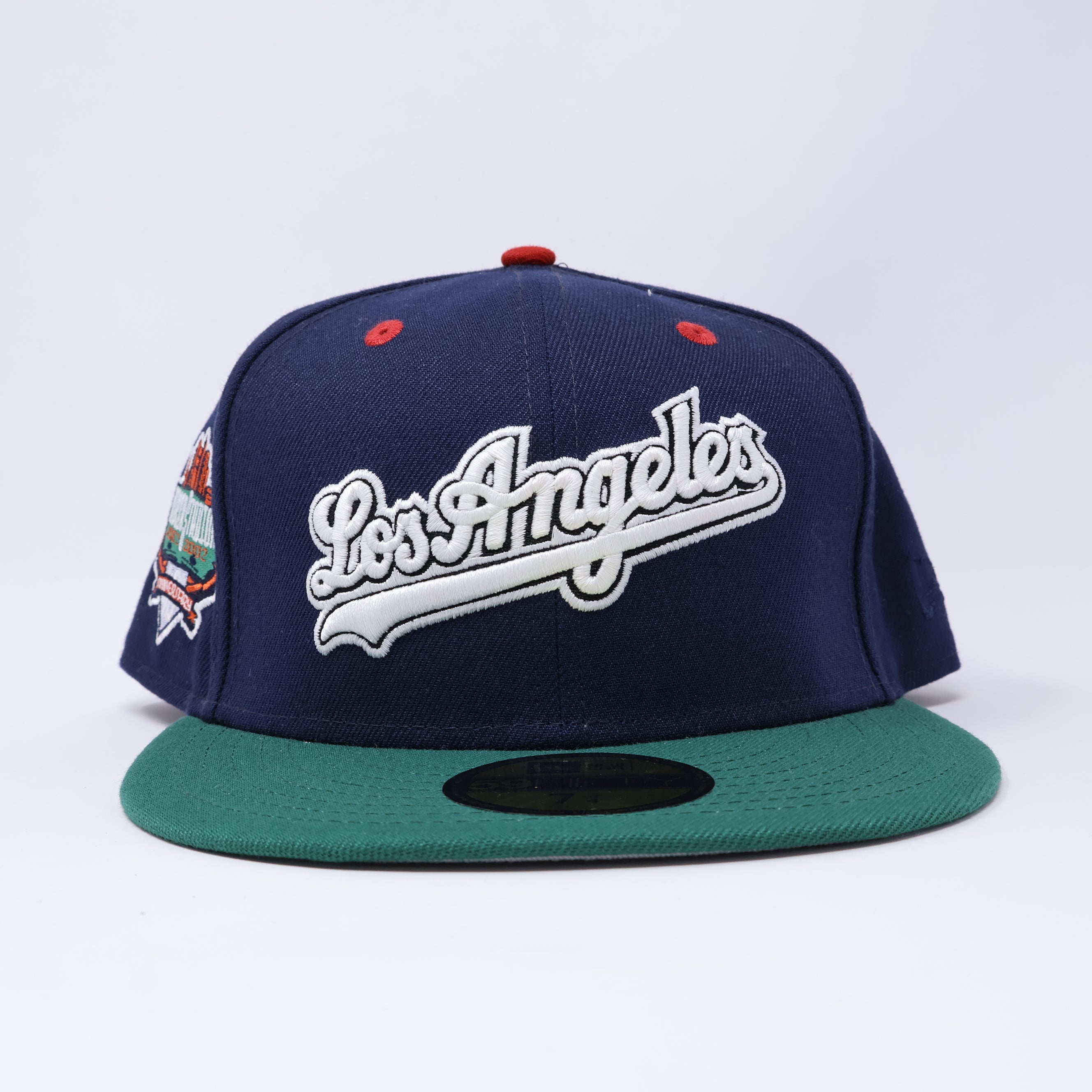 NWT 3/4 Navy Los Angeles Dodgers 40th Anniversary 59fifty New Era Fitted Hat Cap
