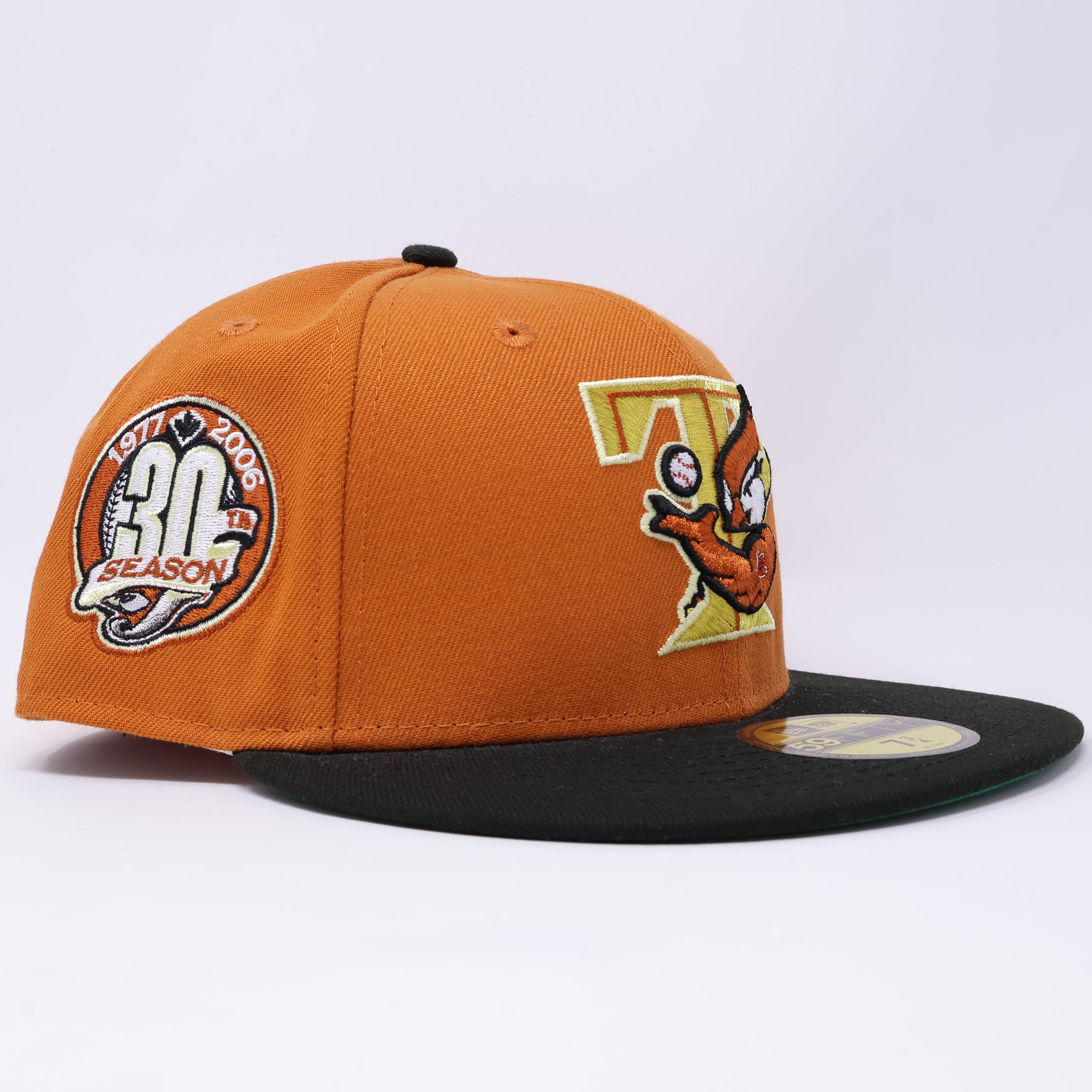 NWT 3/4 Orange Toronto Blue Jays 30th Season 59fifty New Era Fitted Hat Cap
