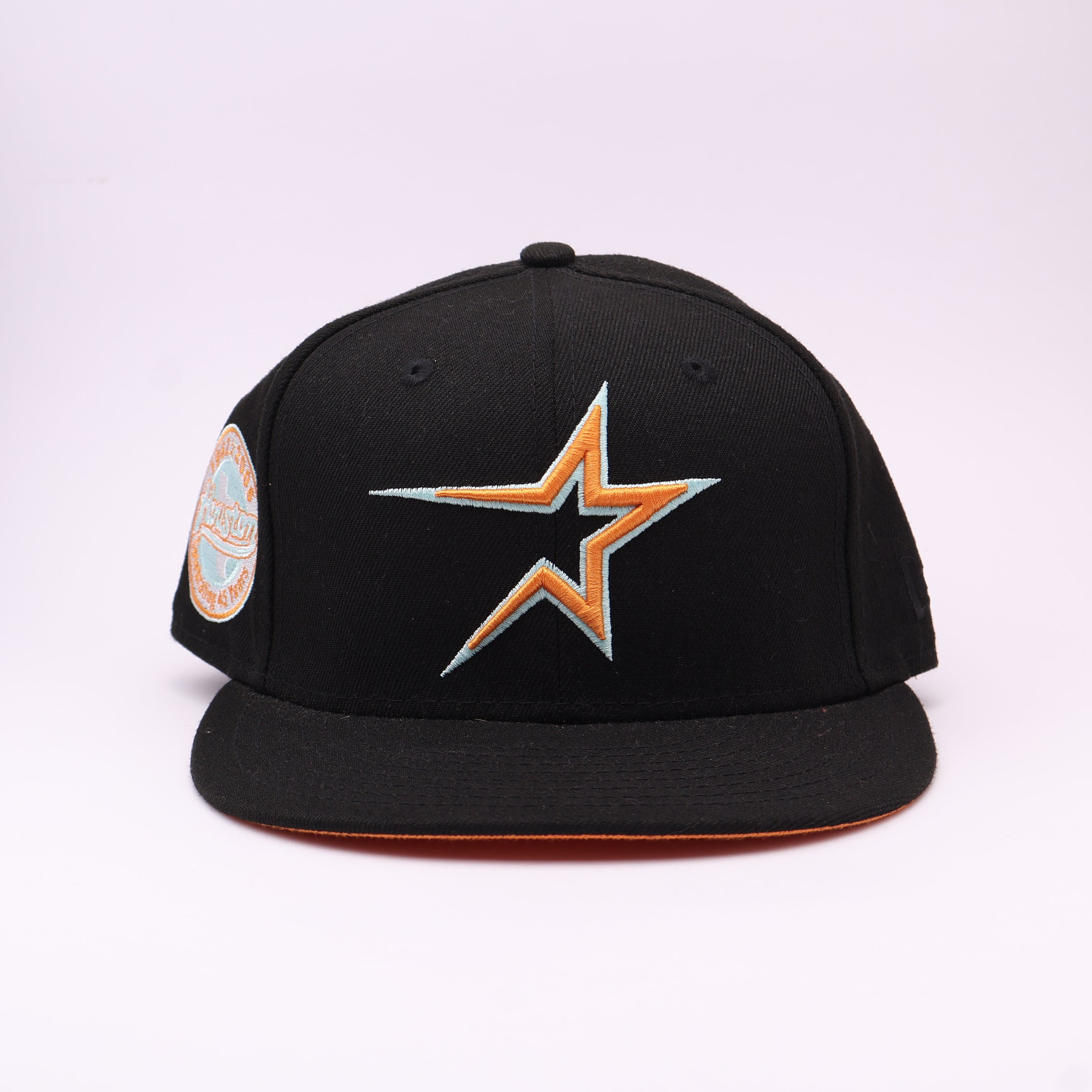 USED 3/8 Black Houston Astros Celebrating 45 Years 59fifty New Era Fitted Hat Cap