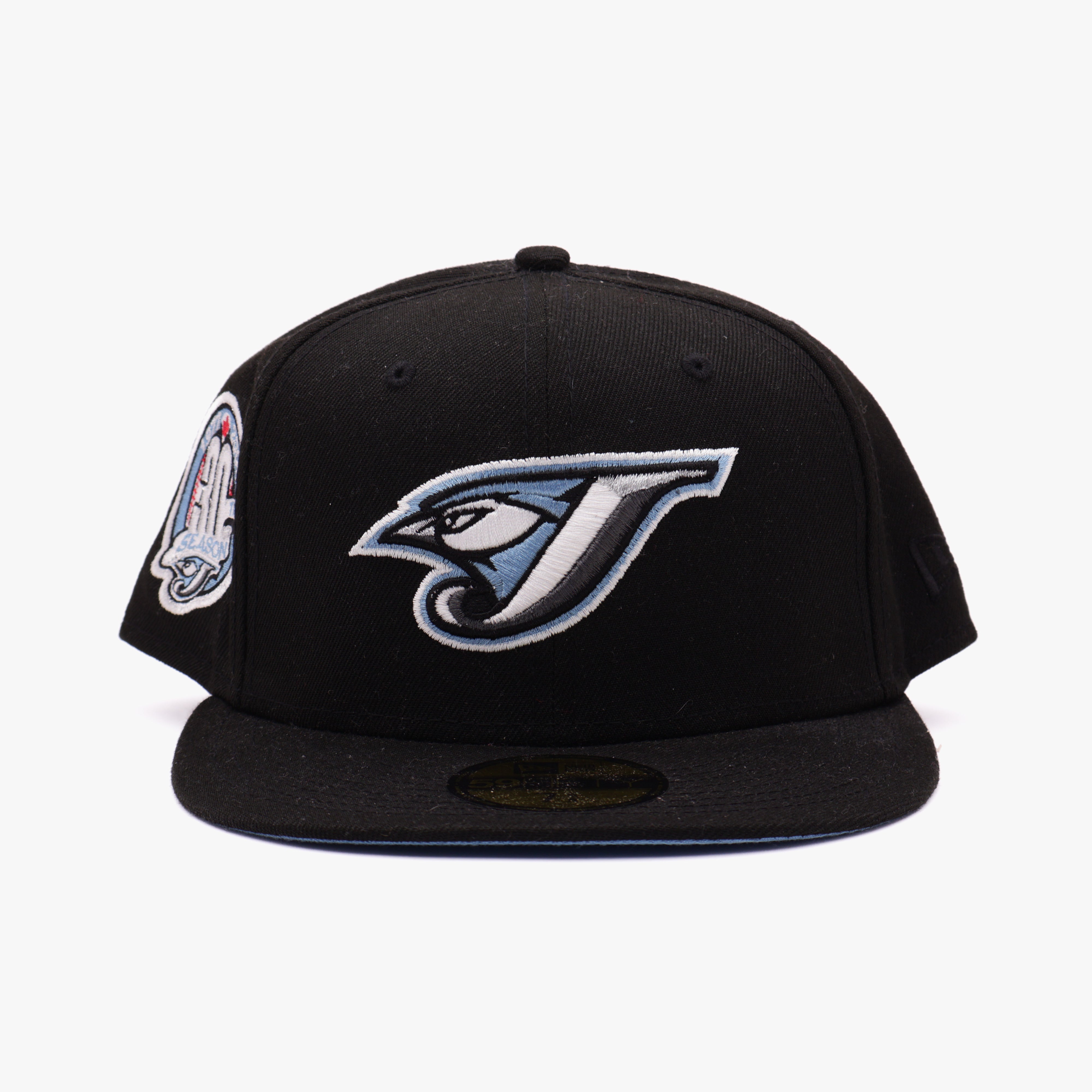 NWT 5/8 Black Toronto Blue Jays 30th Season 59fifty New Era Fitted Hat Cap