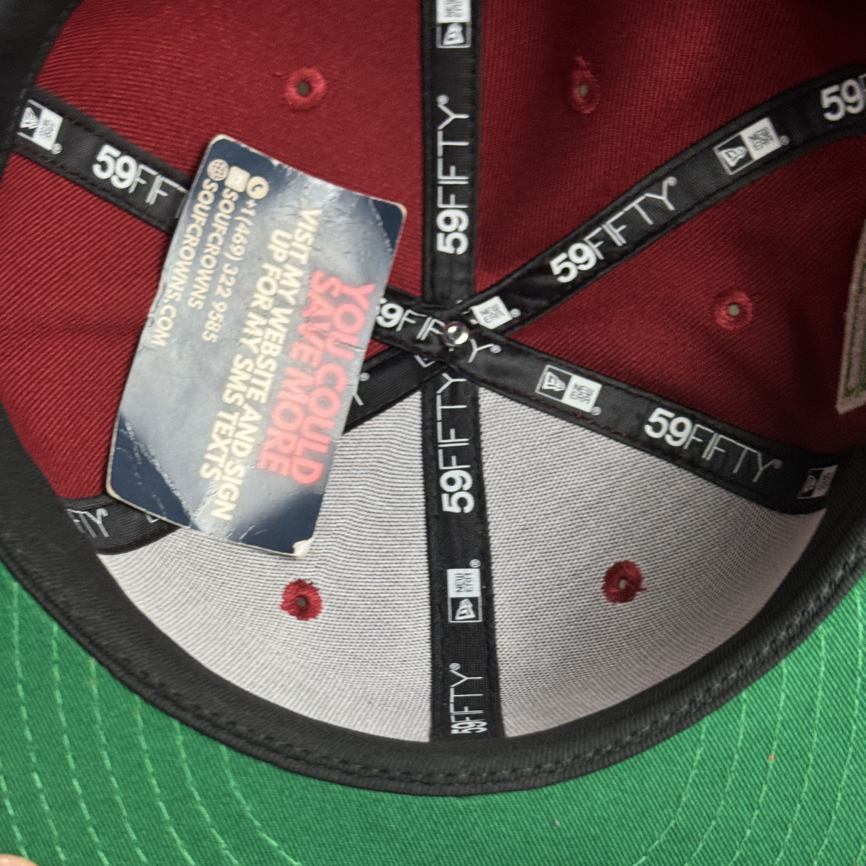 NWT 1/2 Red New York Mets 1969 World Series 59fifty New Era Fitted Hat Cap