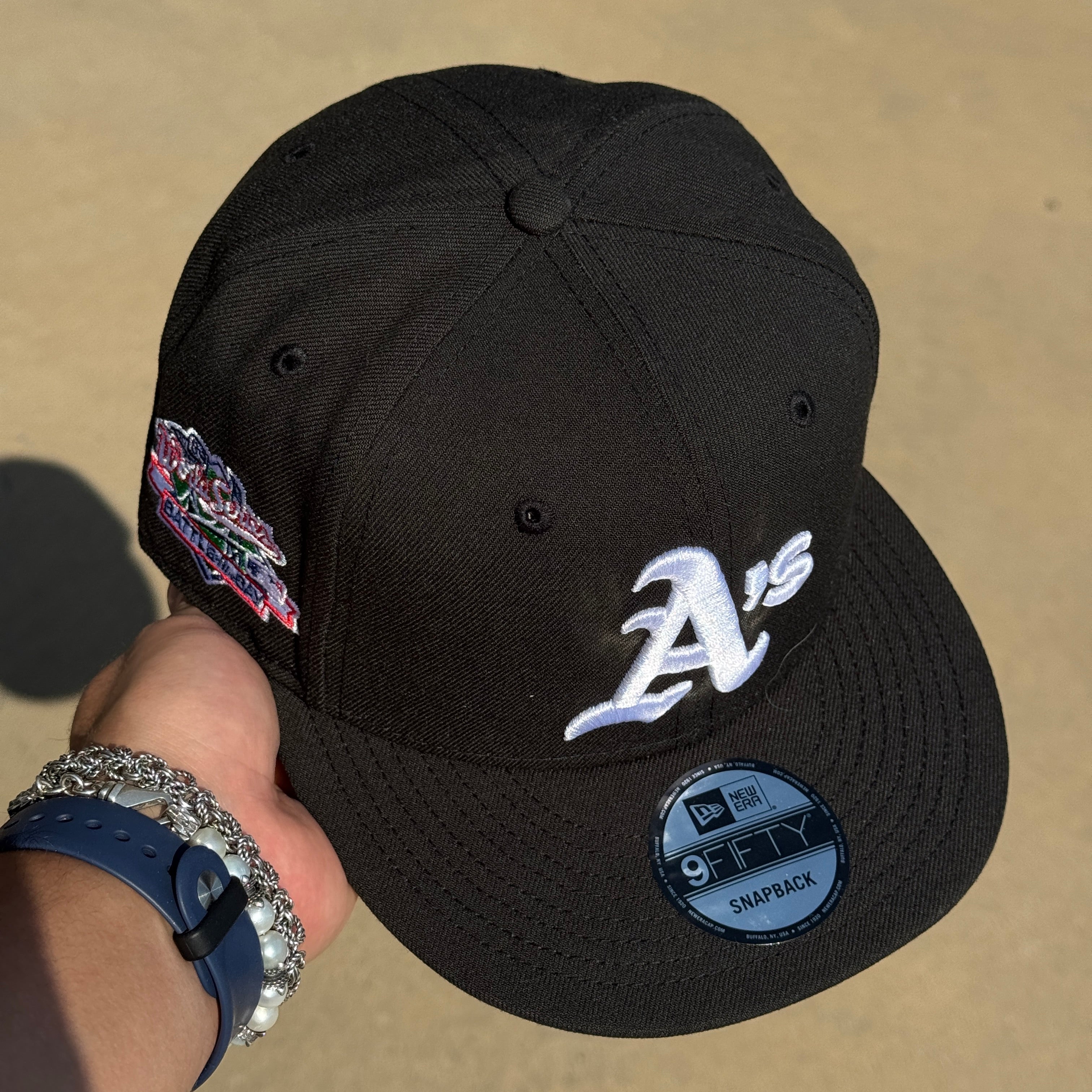 NWT Black Oakland Athletics 1989 World Series 9Fifty New Era Adjustable Snapback Hat