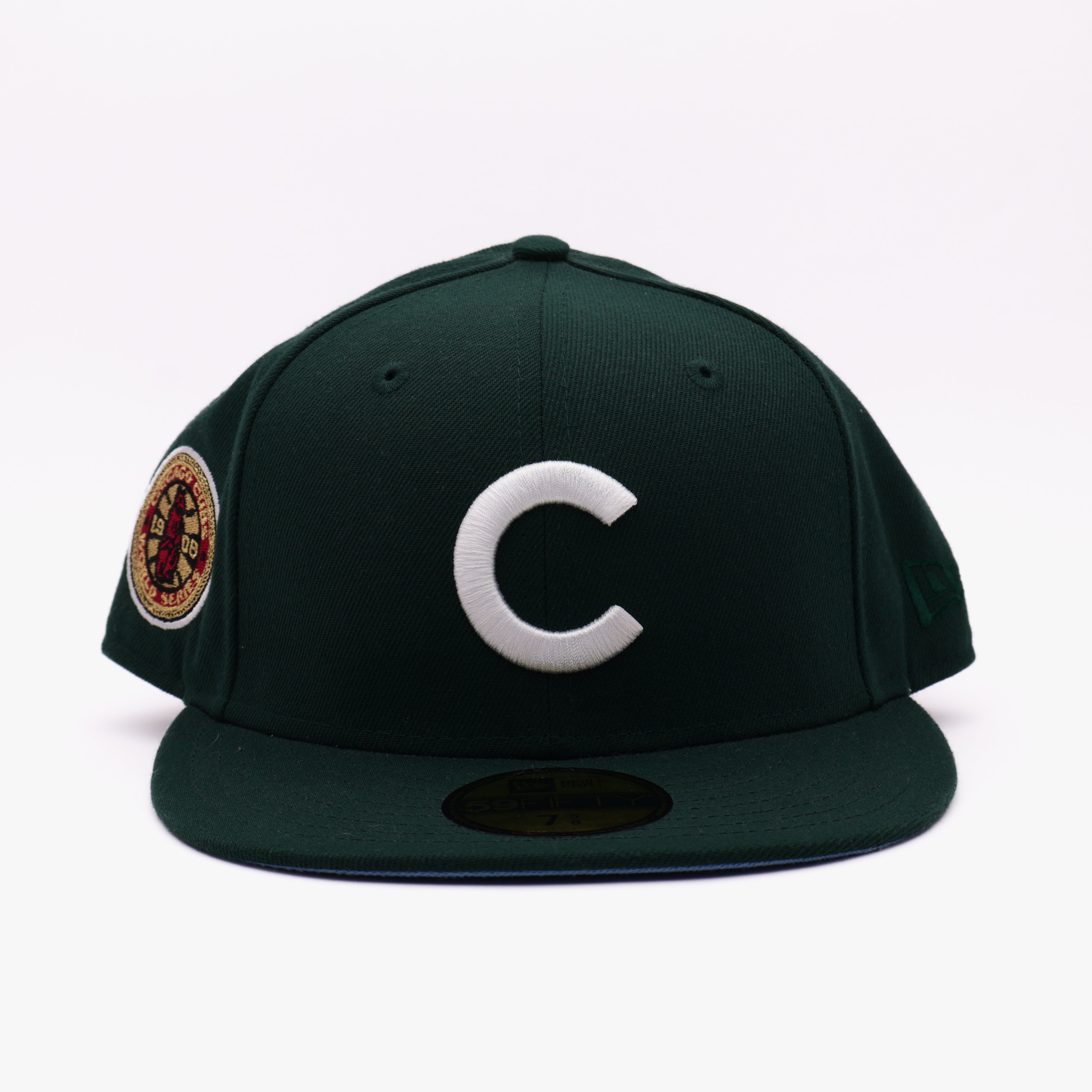 NWT 5/8 Green Chicago Cubs 1908 World Series 59fifty New Era Fitted Hat Cap