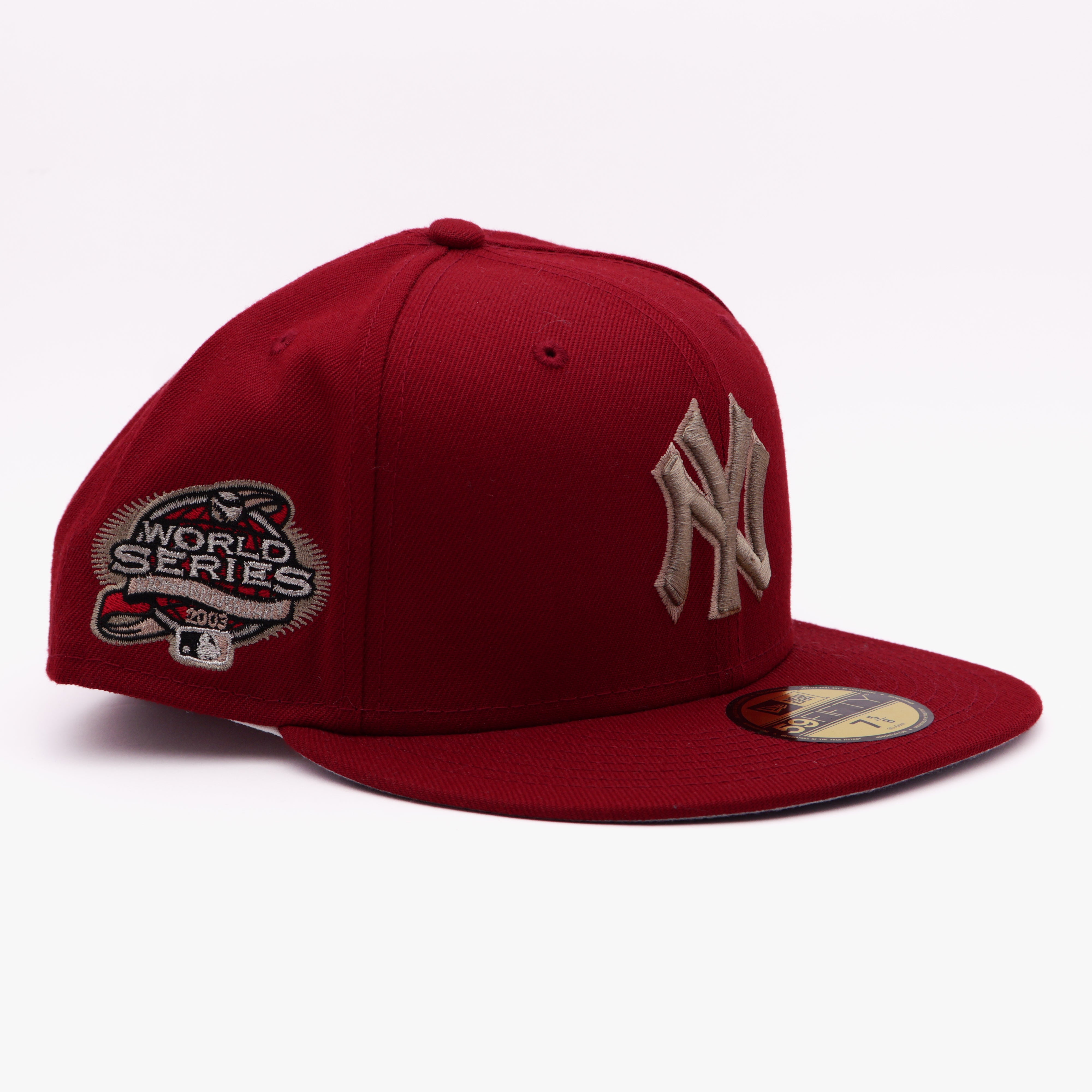 NWT 5/8 Red New York Yankees 2003 World Series 59fifty New Era Fitted Hat Cap