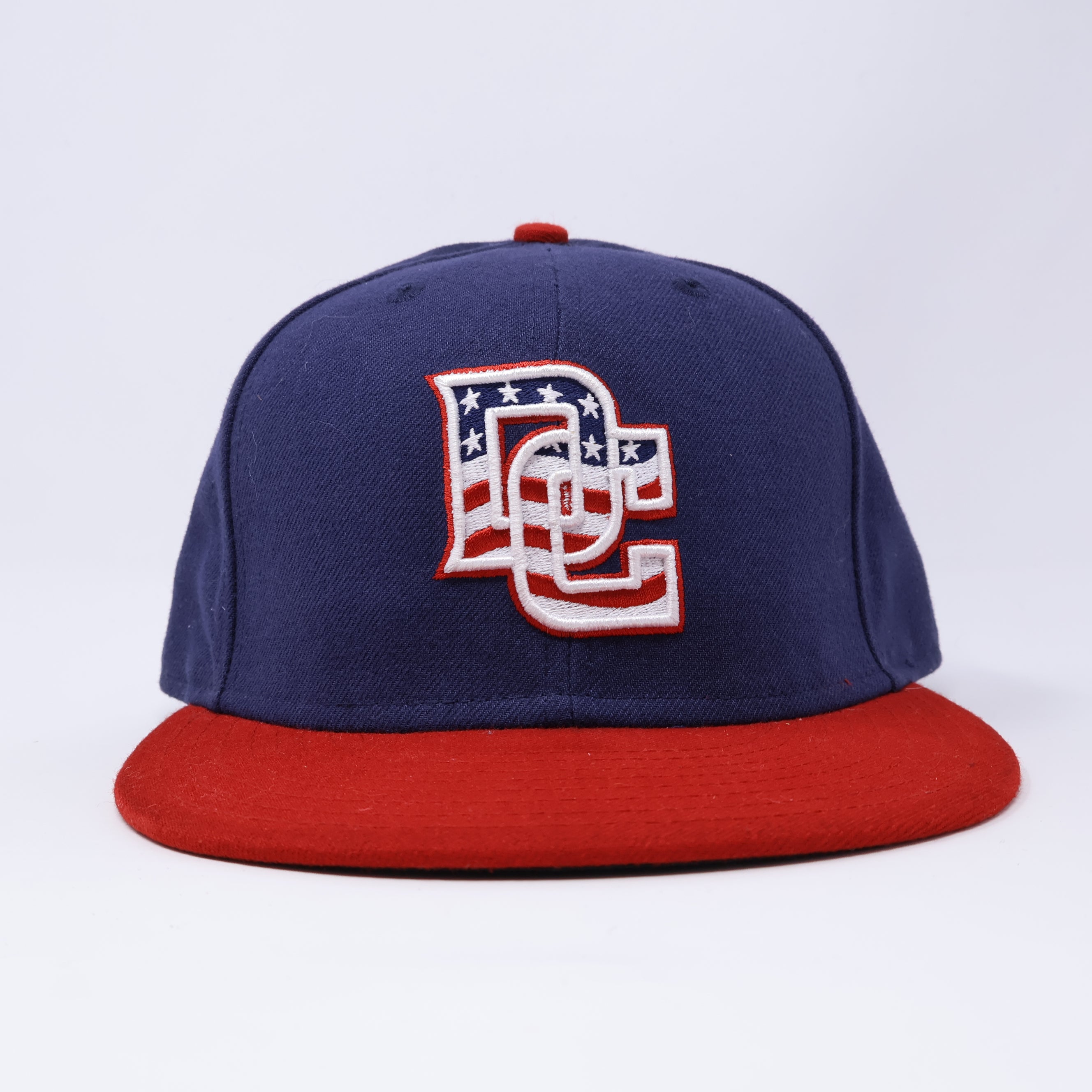 USED 3/8 Navy Washington Nationals Simple Clean Dope 59fifty New Era Fitted Hat Cap