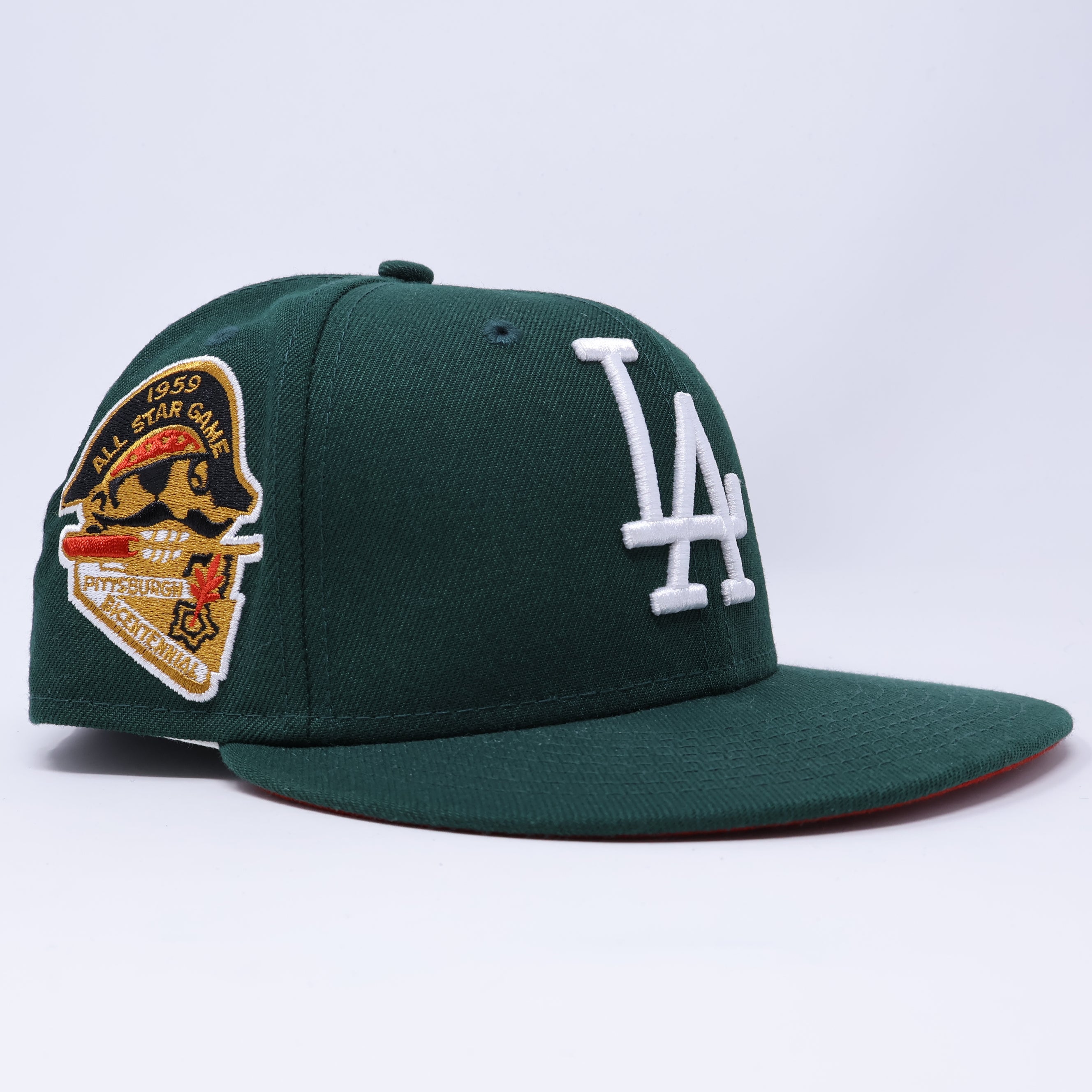 USED 7 Green Los Angeles Dodgers 1959 all-star game 59fifty New Era Fitted Hat Cap